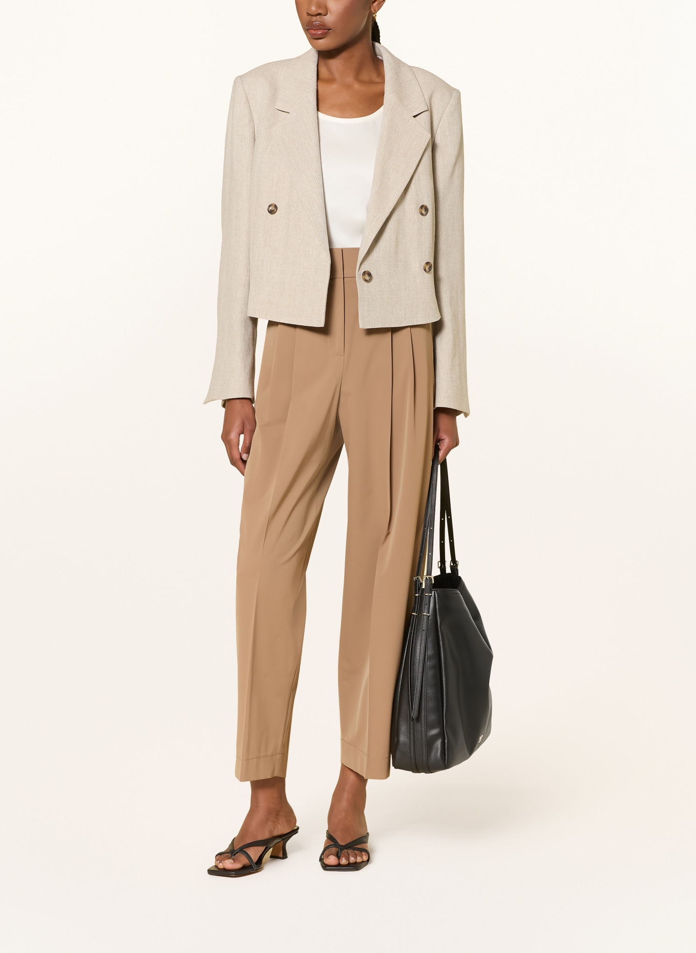 RAFFAELLO ROSSI Spodnie 7/8 MAYLA: BEŻOWY