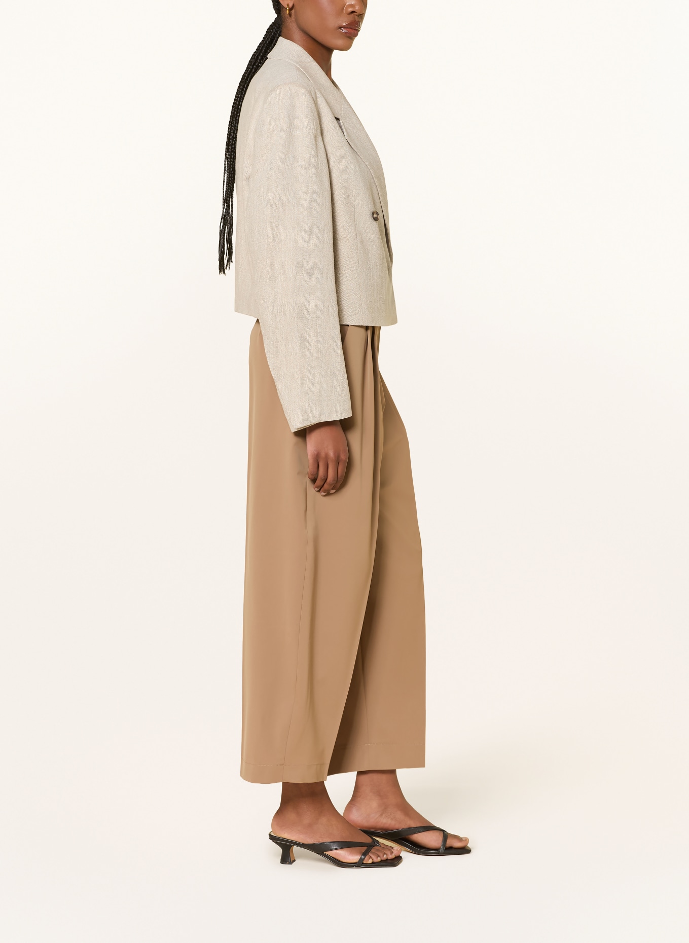 RAFFAELLO ROSSI Spodnie 7/8 MAYLA: BEŻOWY