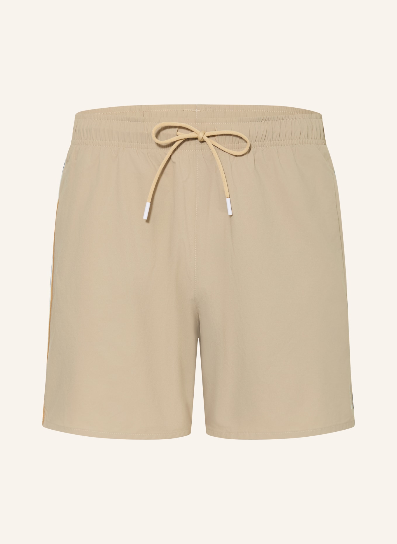 BOSS Swim shorts ICONIC: BEIGE / WHITE / BLACK