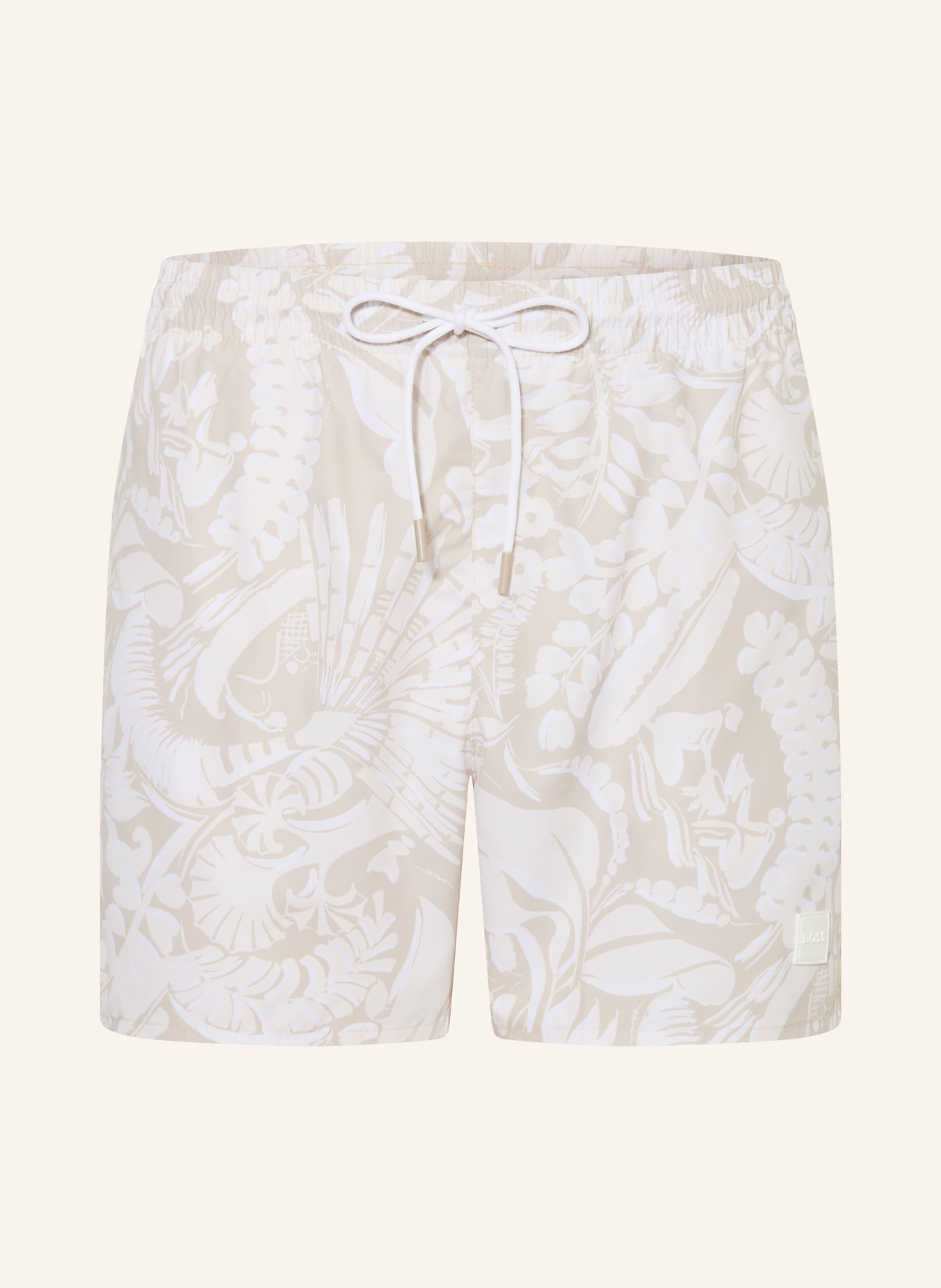 BOSS Swim shorts PIRANHA: BEIGE / ECRU / CREAM