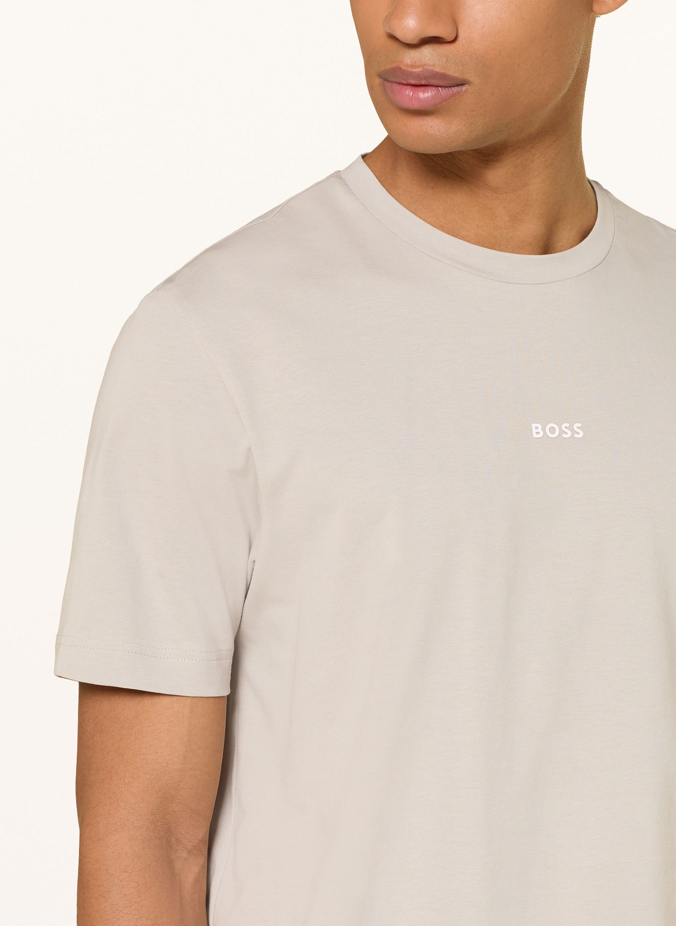 BOSS T-Shirt TCHUP: HELLGRAU