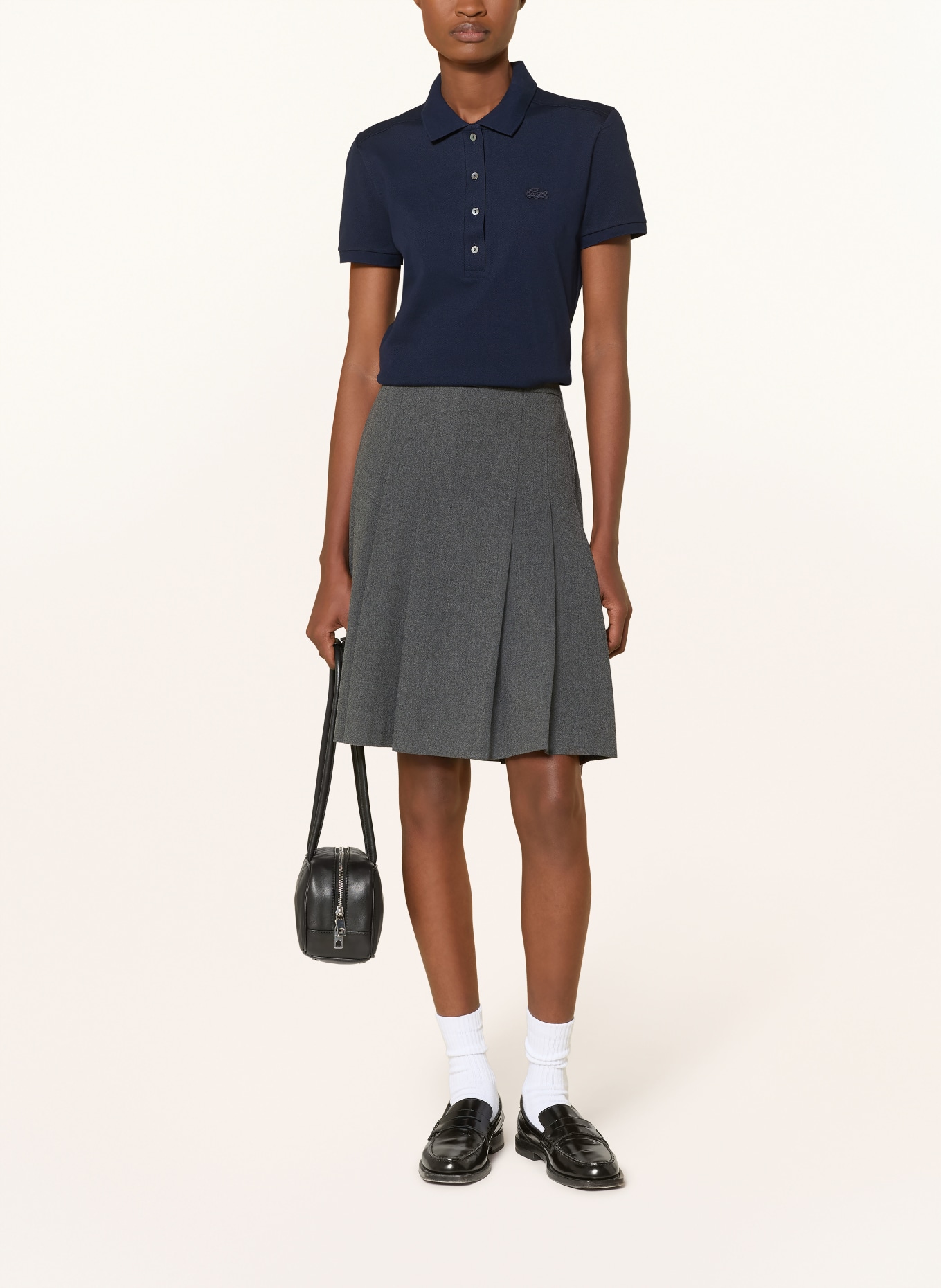 LACOSTE Piqué-Poloshirt: DUNKELBLAU