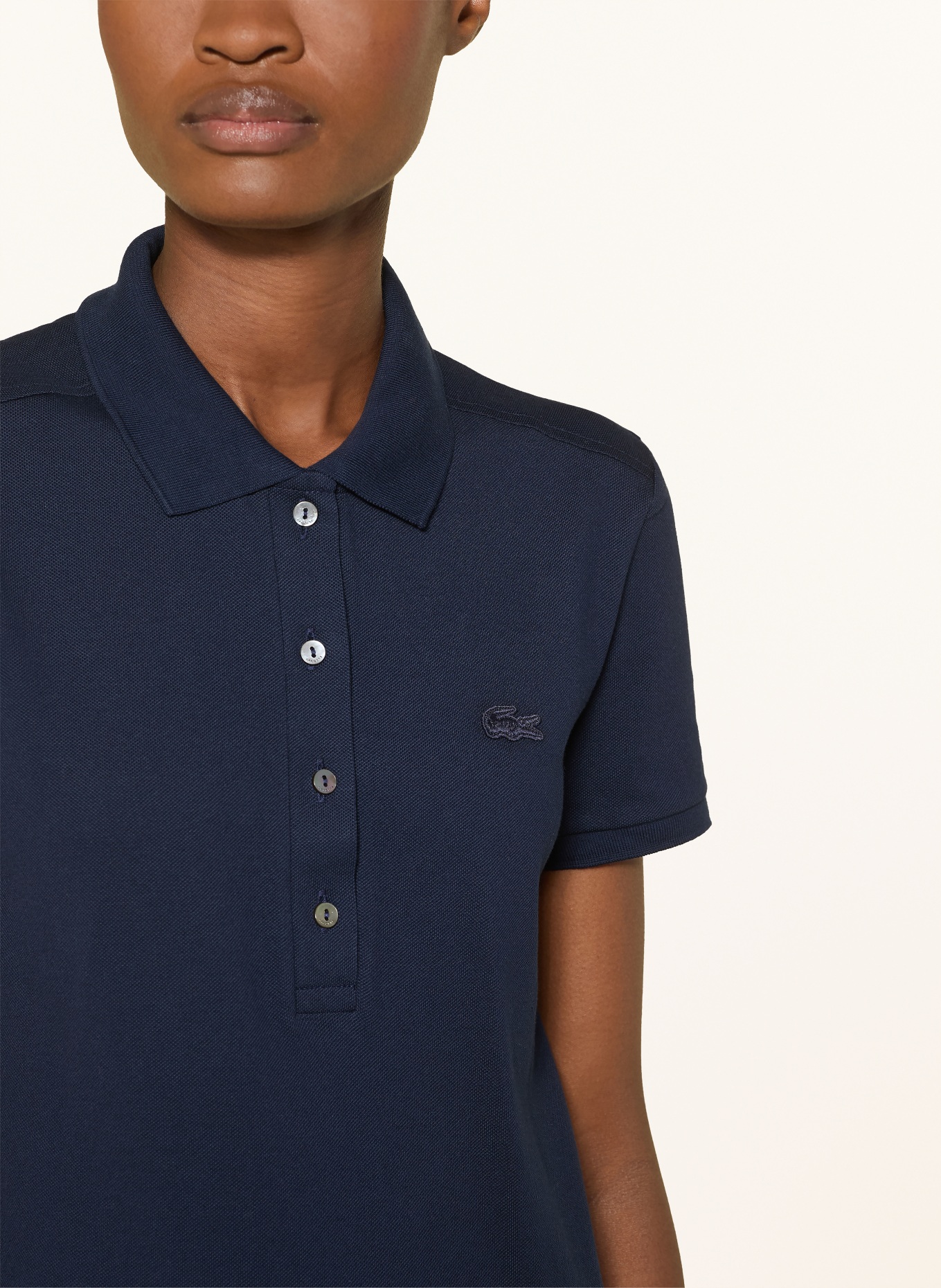 LACOSTE Piqué-Poloshirt: DUNKELBLAU