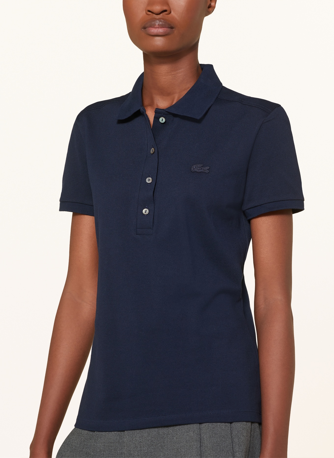LACOSTE Piqué-Poloshirt: DUNKELBLAU