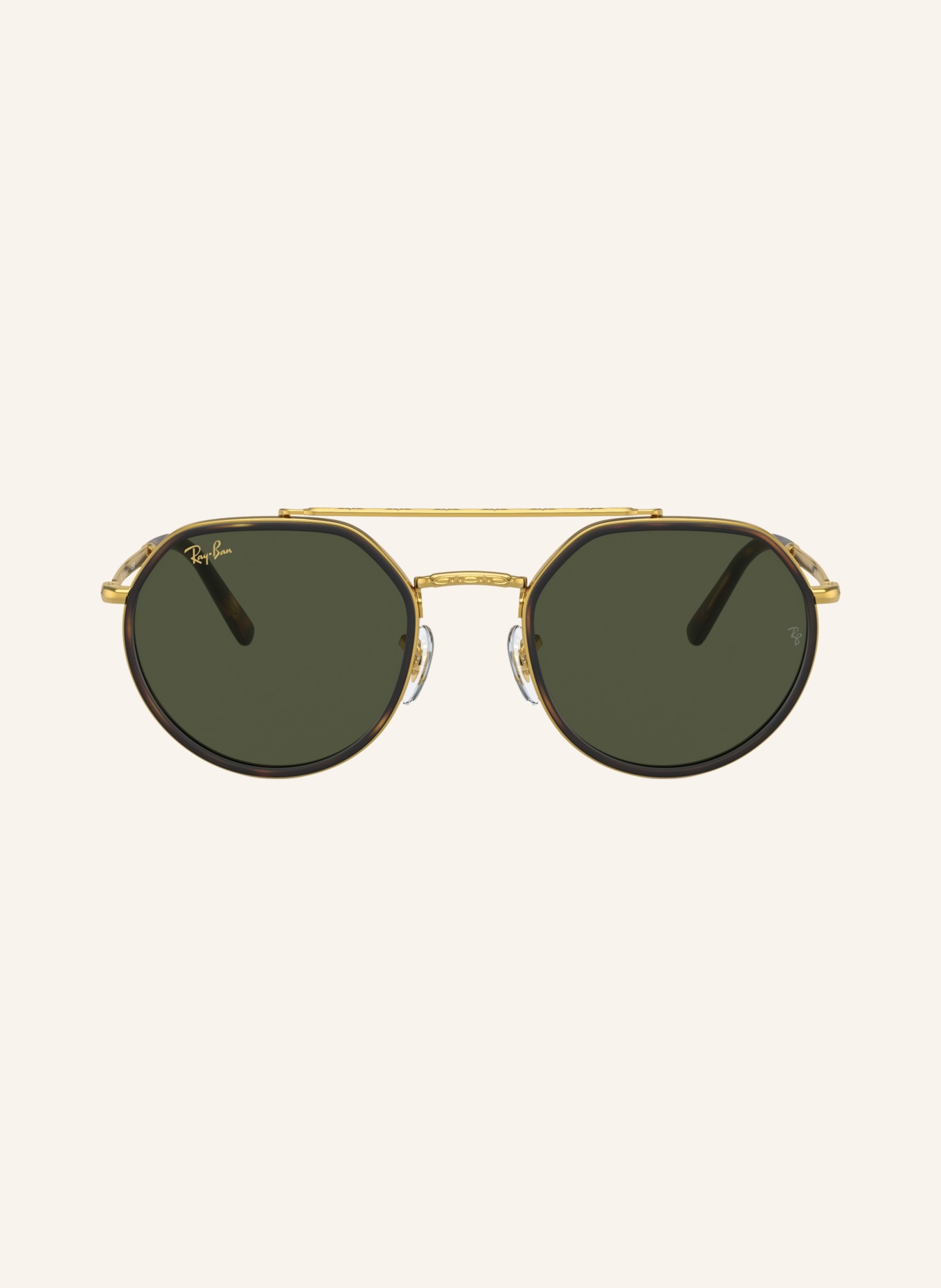 Ray-Ban Zonnebril RB3765: GOUD/ GROEN