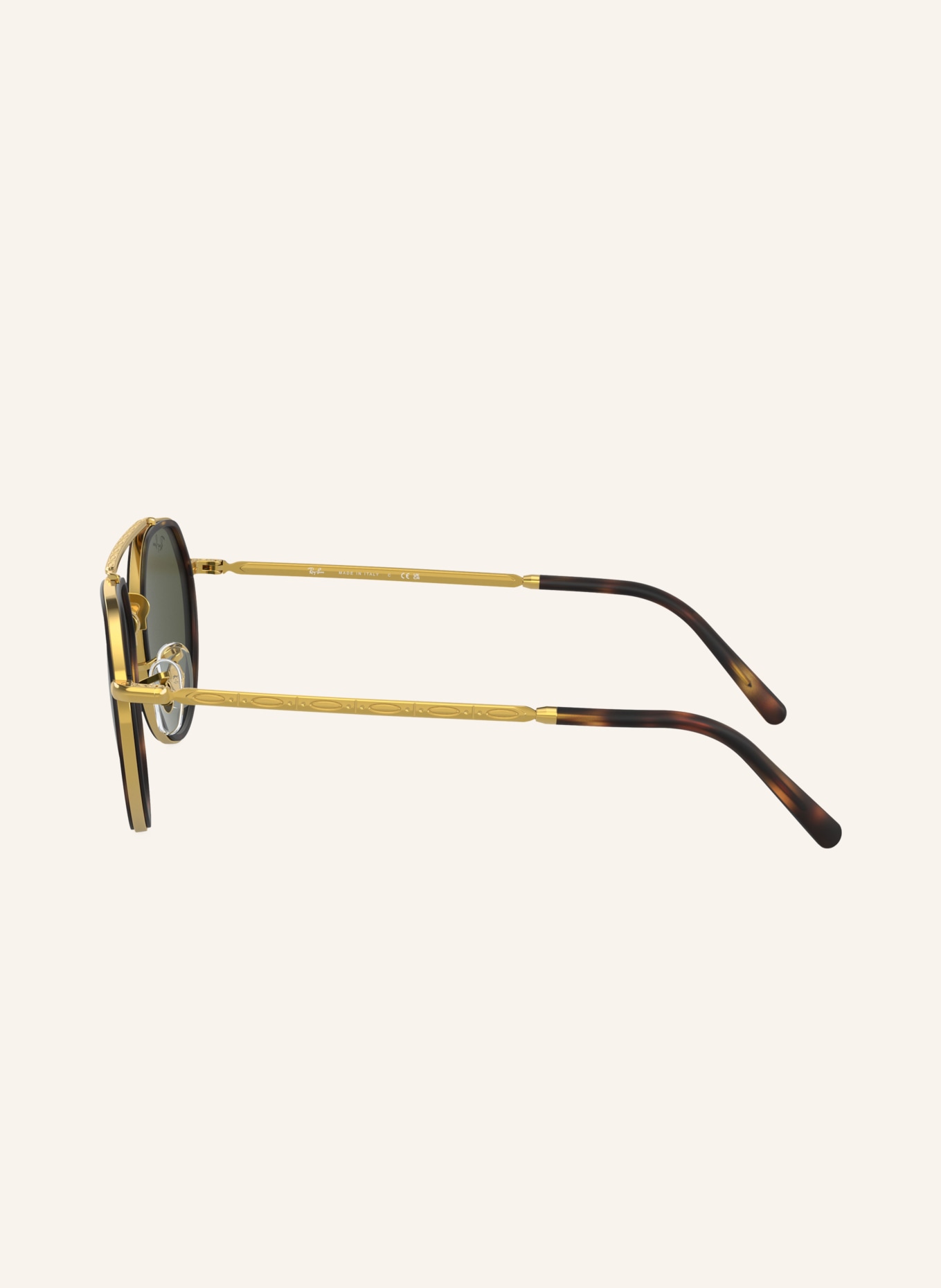 Ray-Ban Zonnebril RB3765: GOUD/ GROEN