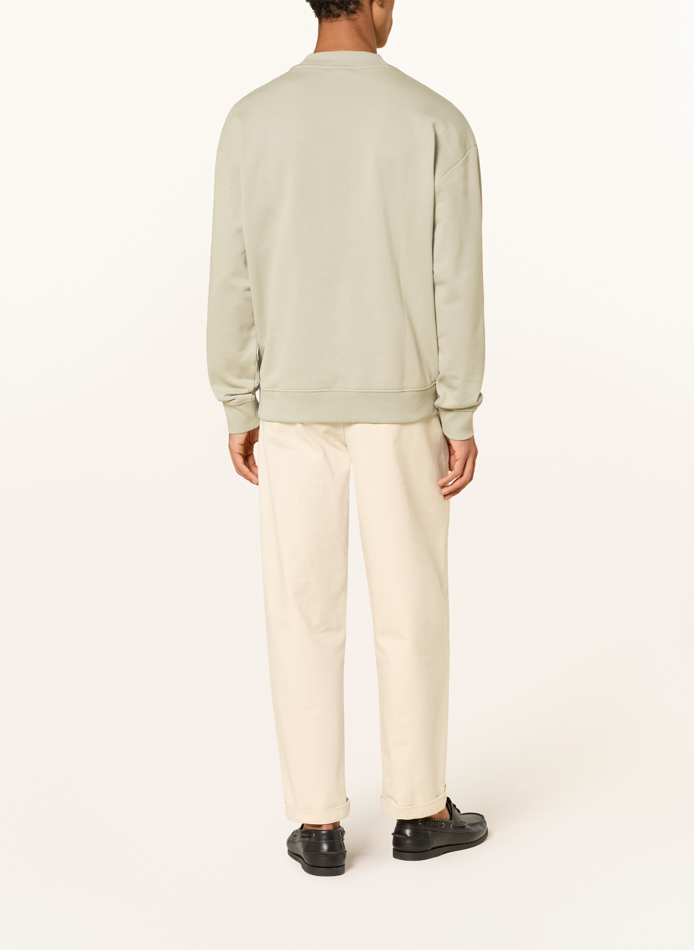 HUGO Sweatshirt DAPOCREW: LICHTGROEN