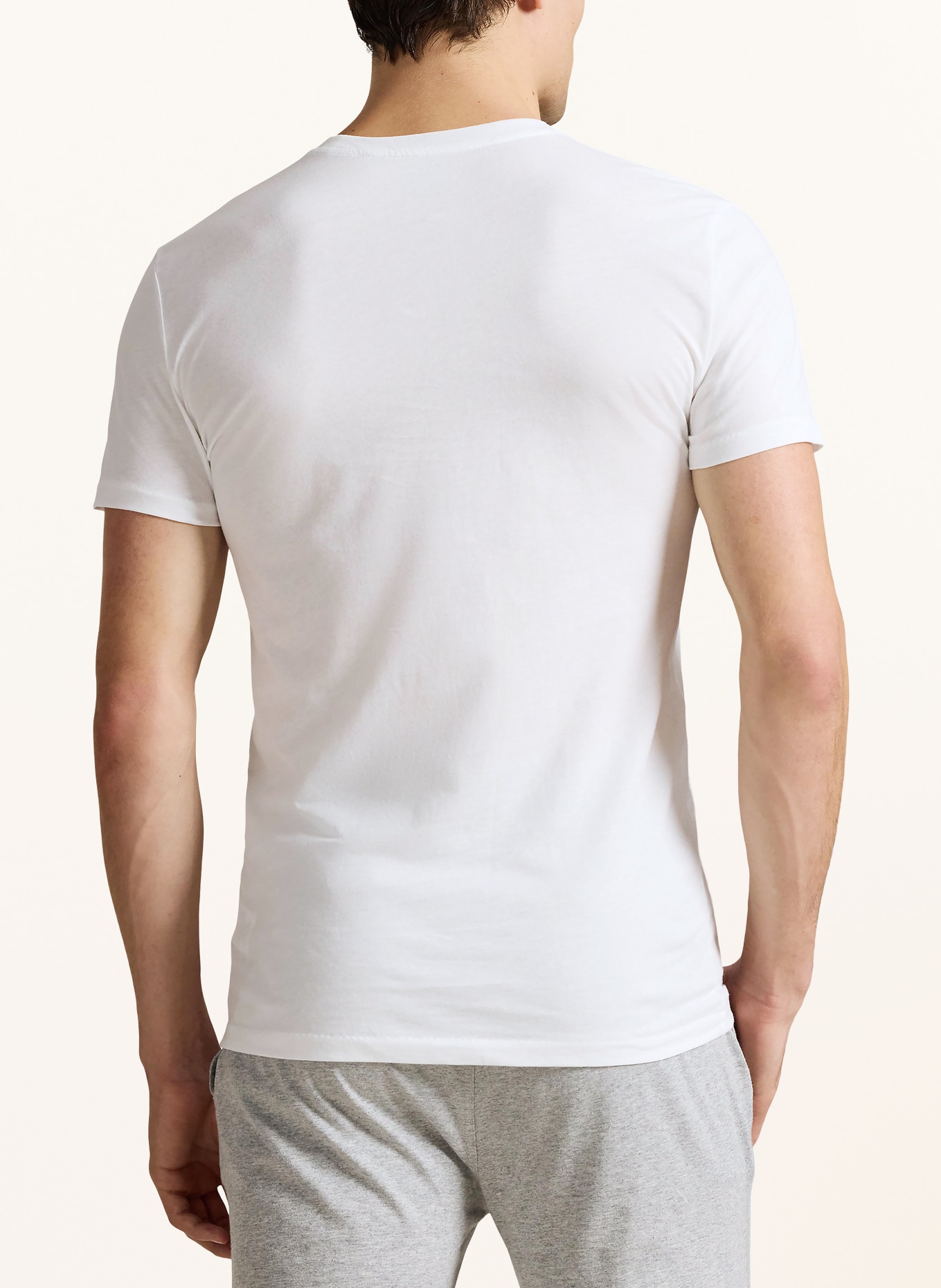 POLO RALPH LAUREN Lot de 3 t-shirts: NOIR / BLANC / GRIS