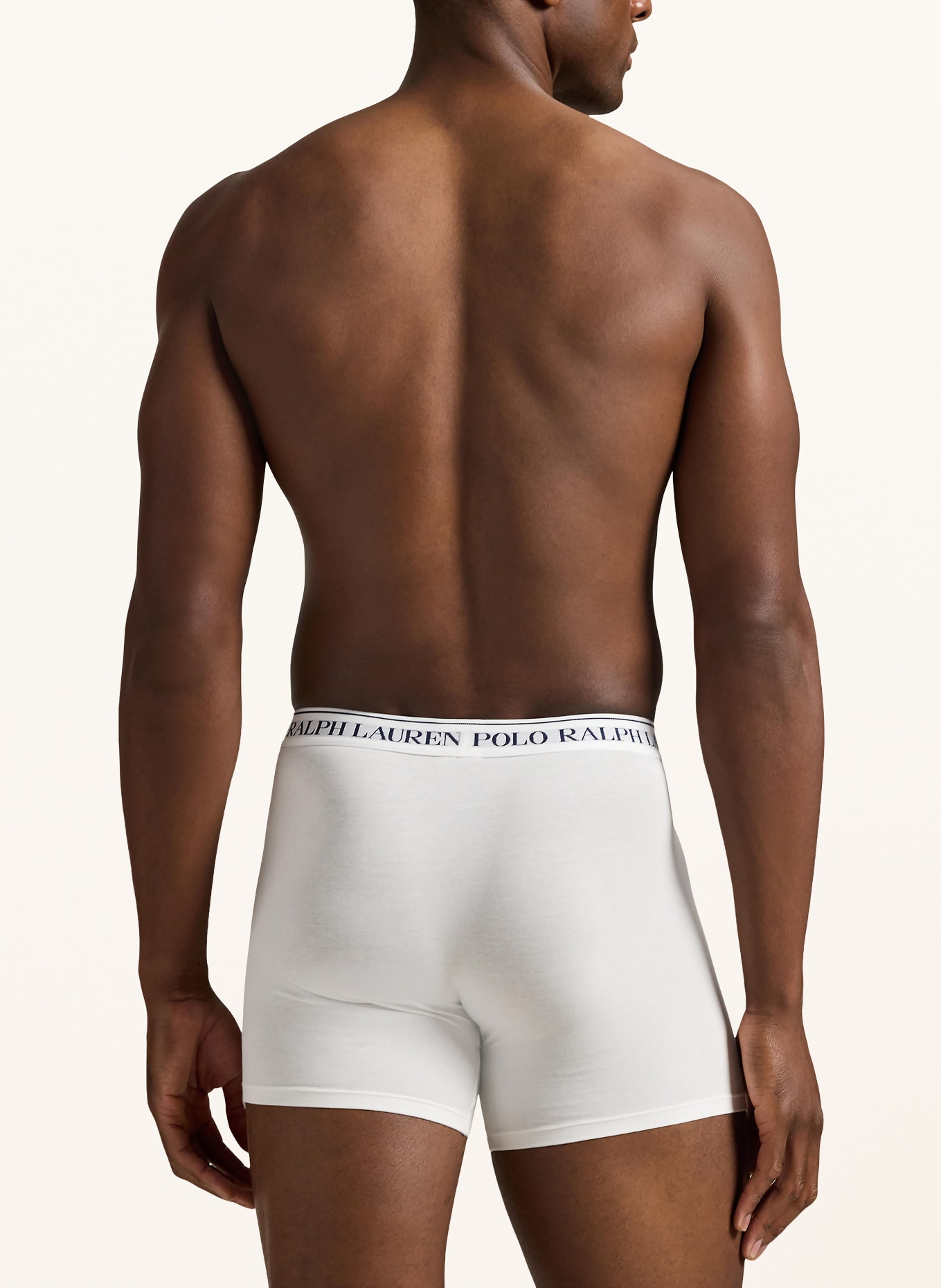 POLO RALPH LAUREN Lot de 3 boxers: NOIR / BLANC / GRIS