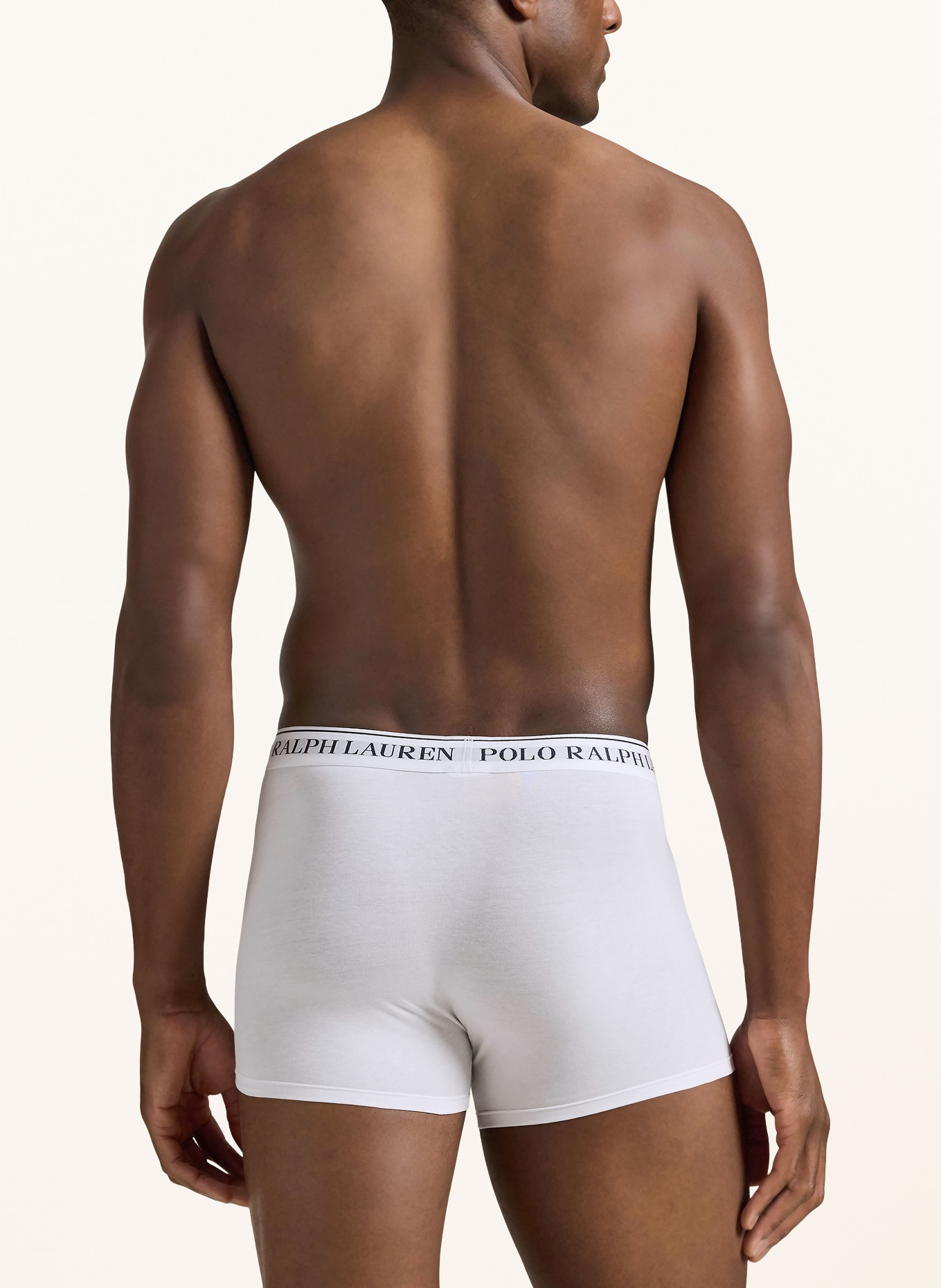 POLO RALPH LAUREN Lot de 3 boxers: NOIR / BLANC / GRIS