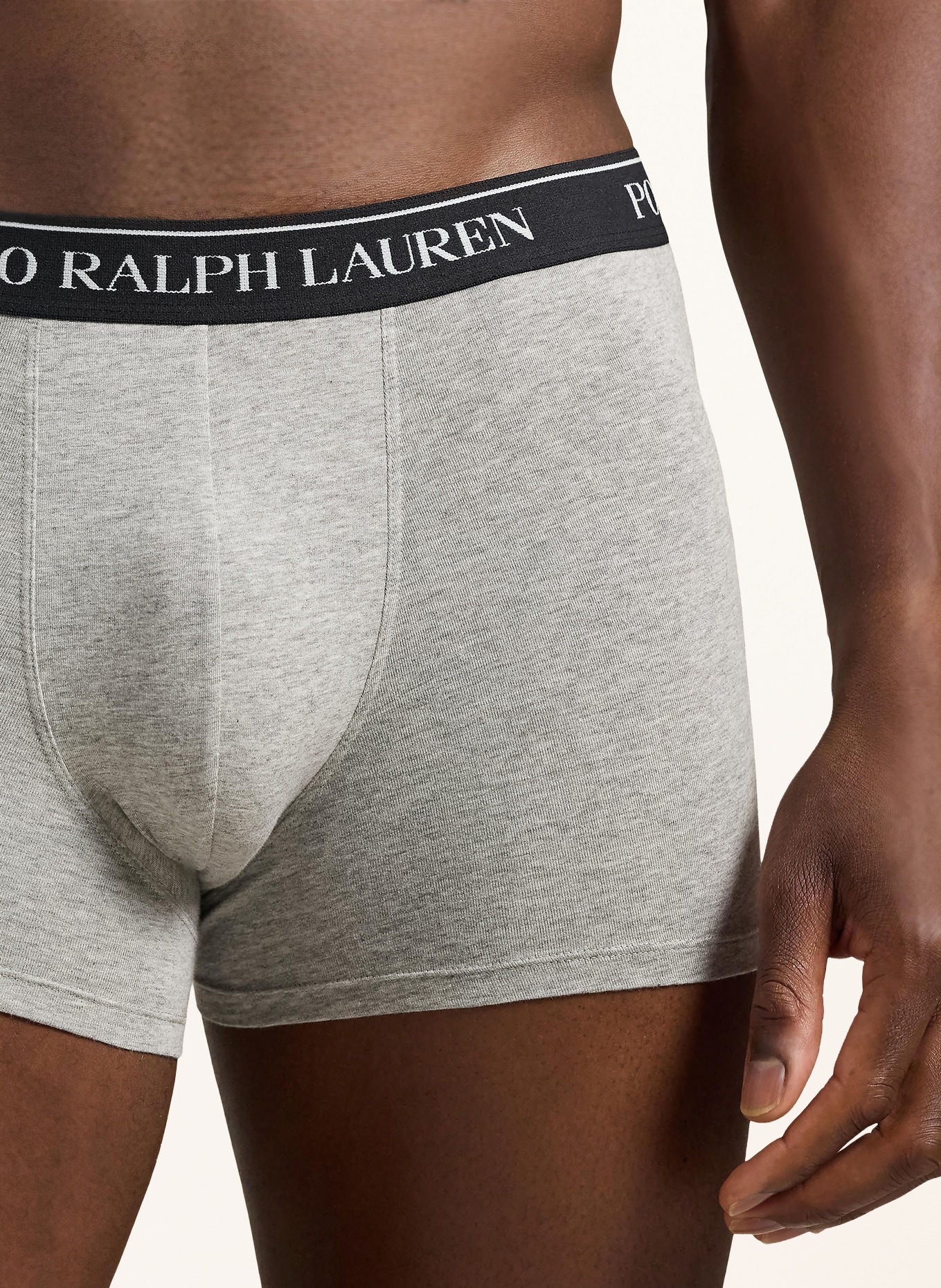 POLO RALPH LAUREN Lot de 3 boxers: GRIS CLAIR