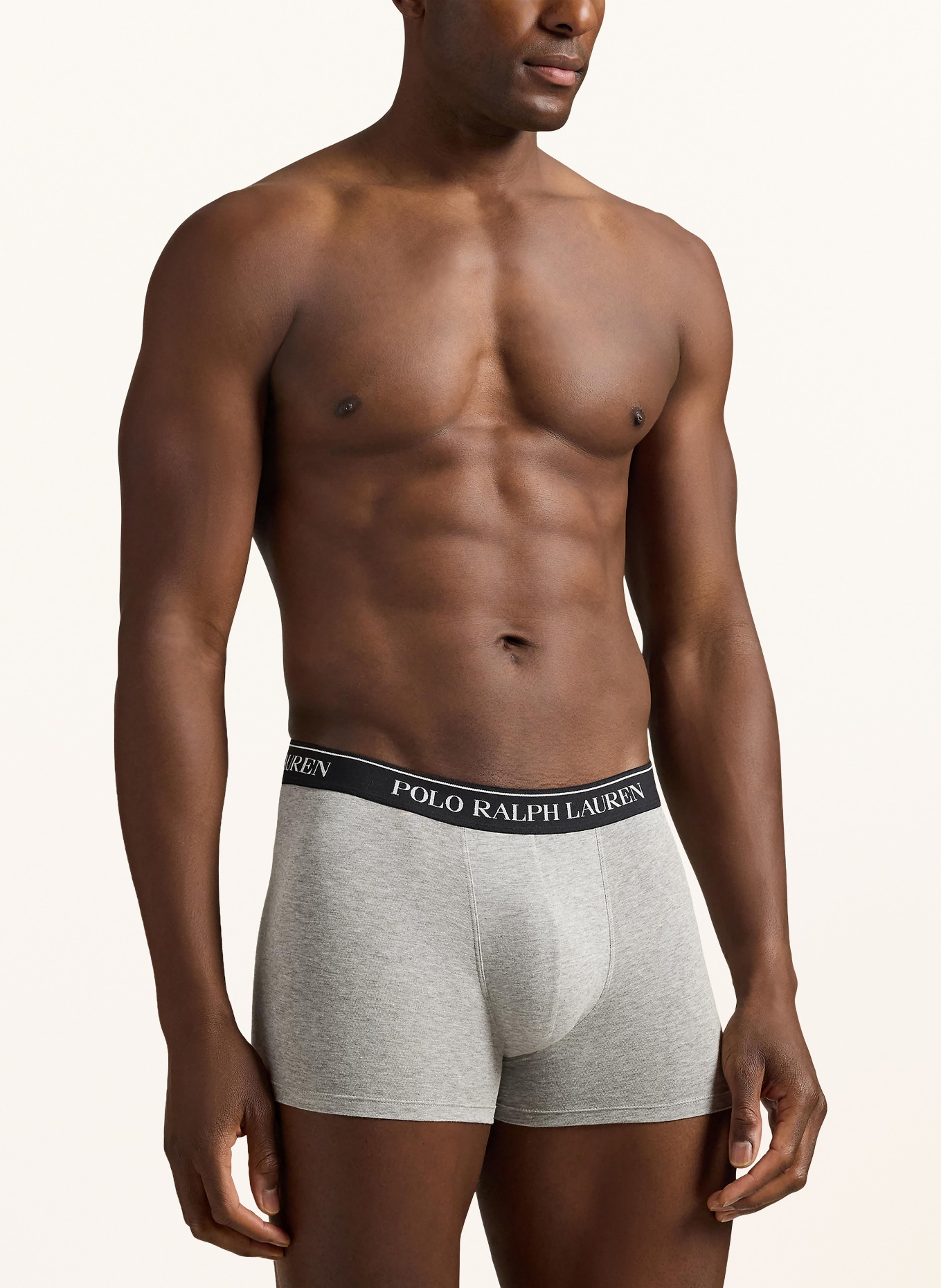 POLO RALPH LAUREN Lot de 3 boxers: GRIS CLAIR