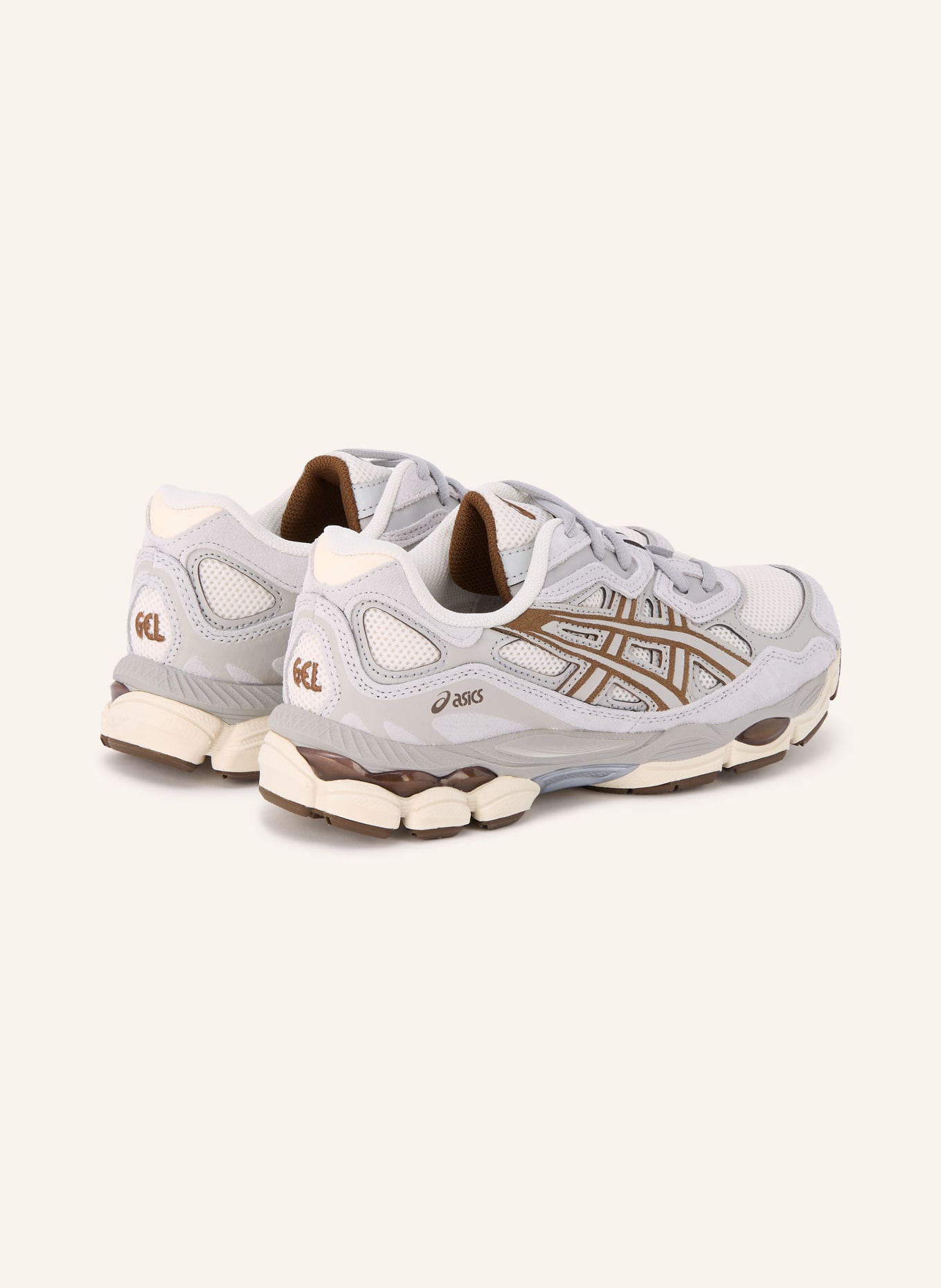 ASICS Sneakers GEL-NYC: GRAY / DARK BROWN / CREAM
