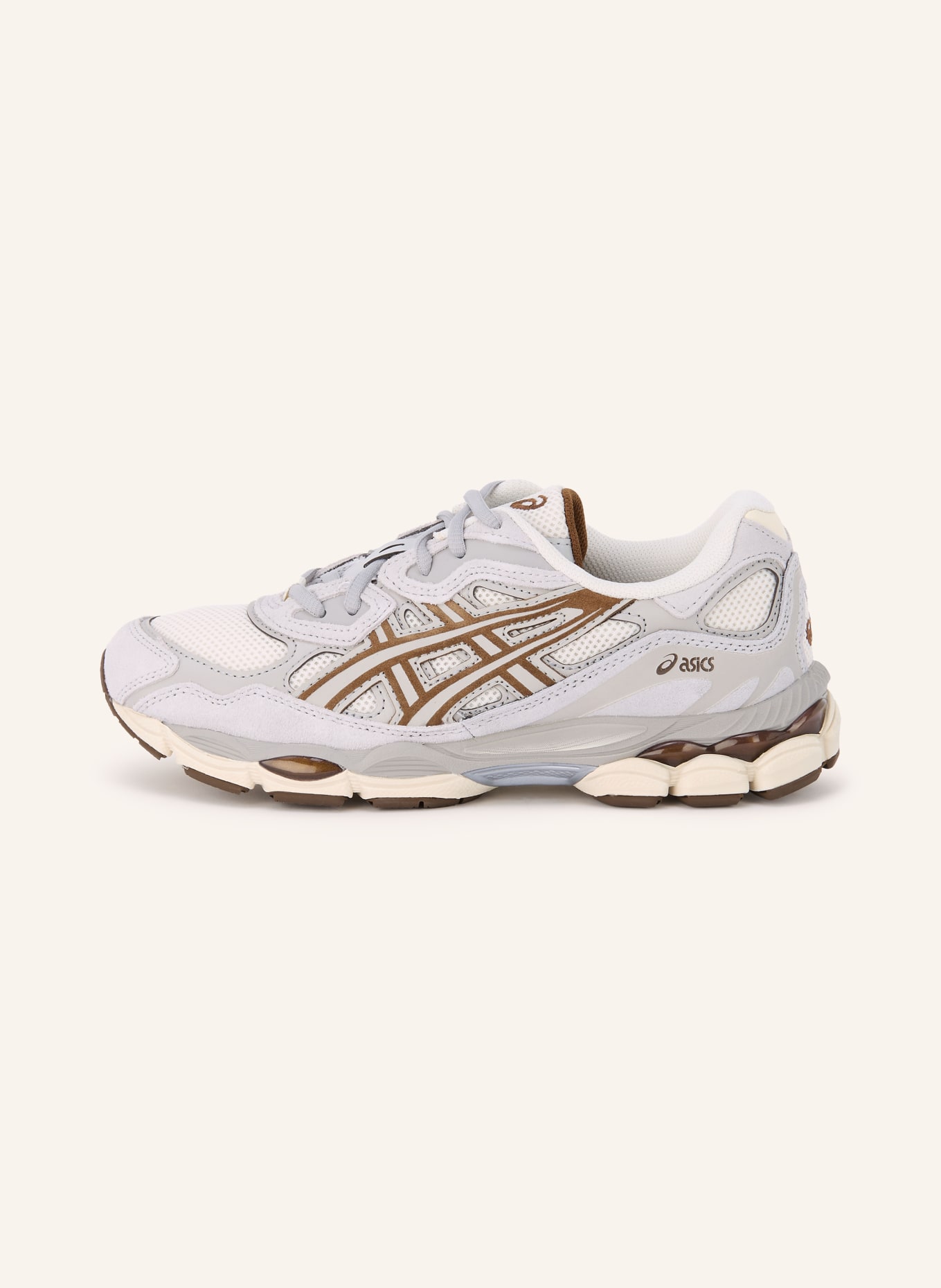 ASICS Sneakers GEL-NYC: GRAY / DARK BROWN / CREAM