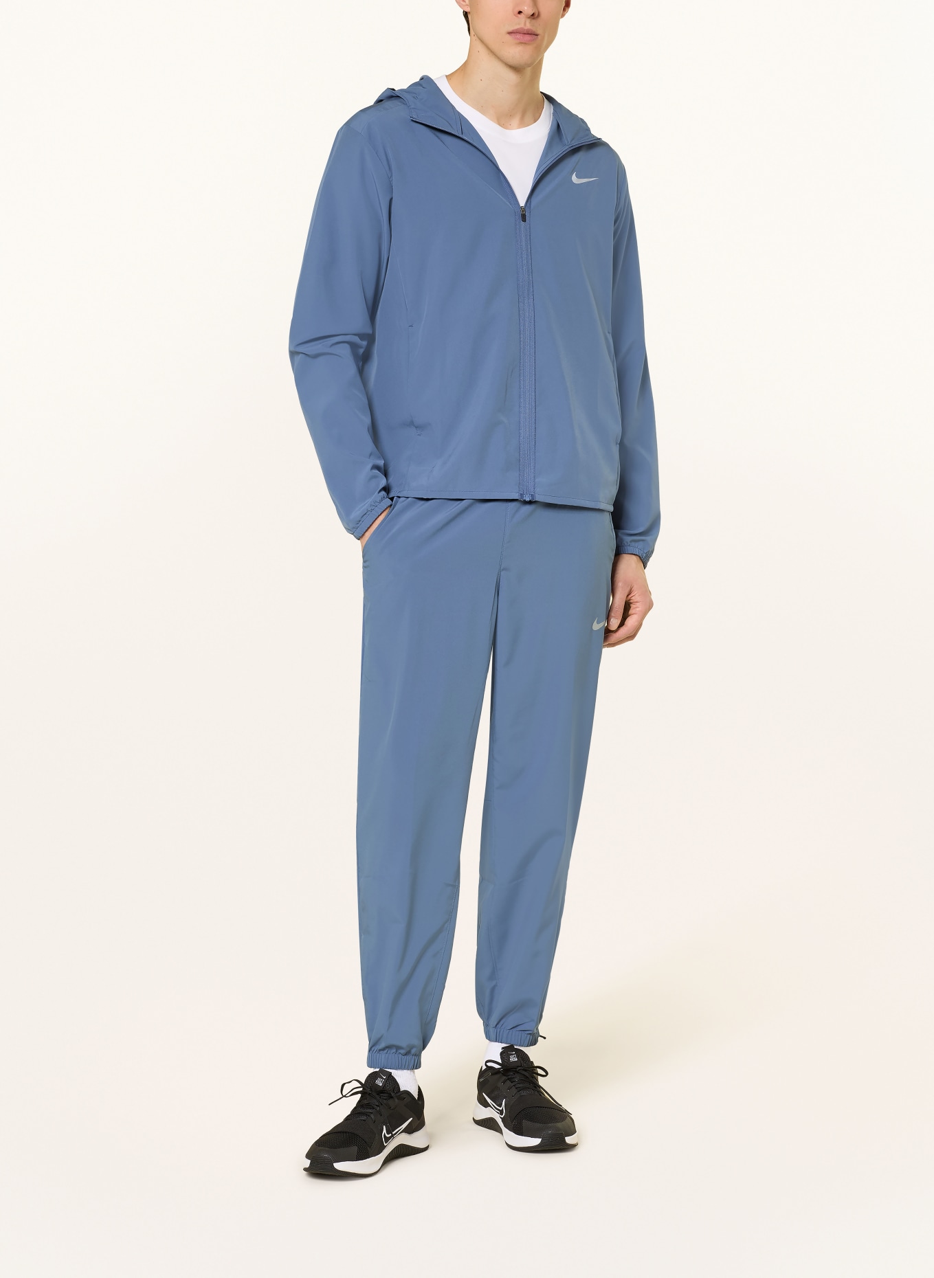 Nike Trainingsbroek DRI-FIT FORM: BLAUW / GRIJS