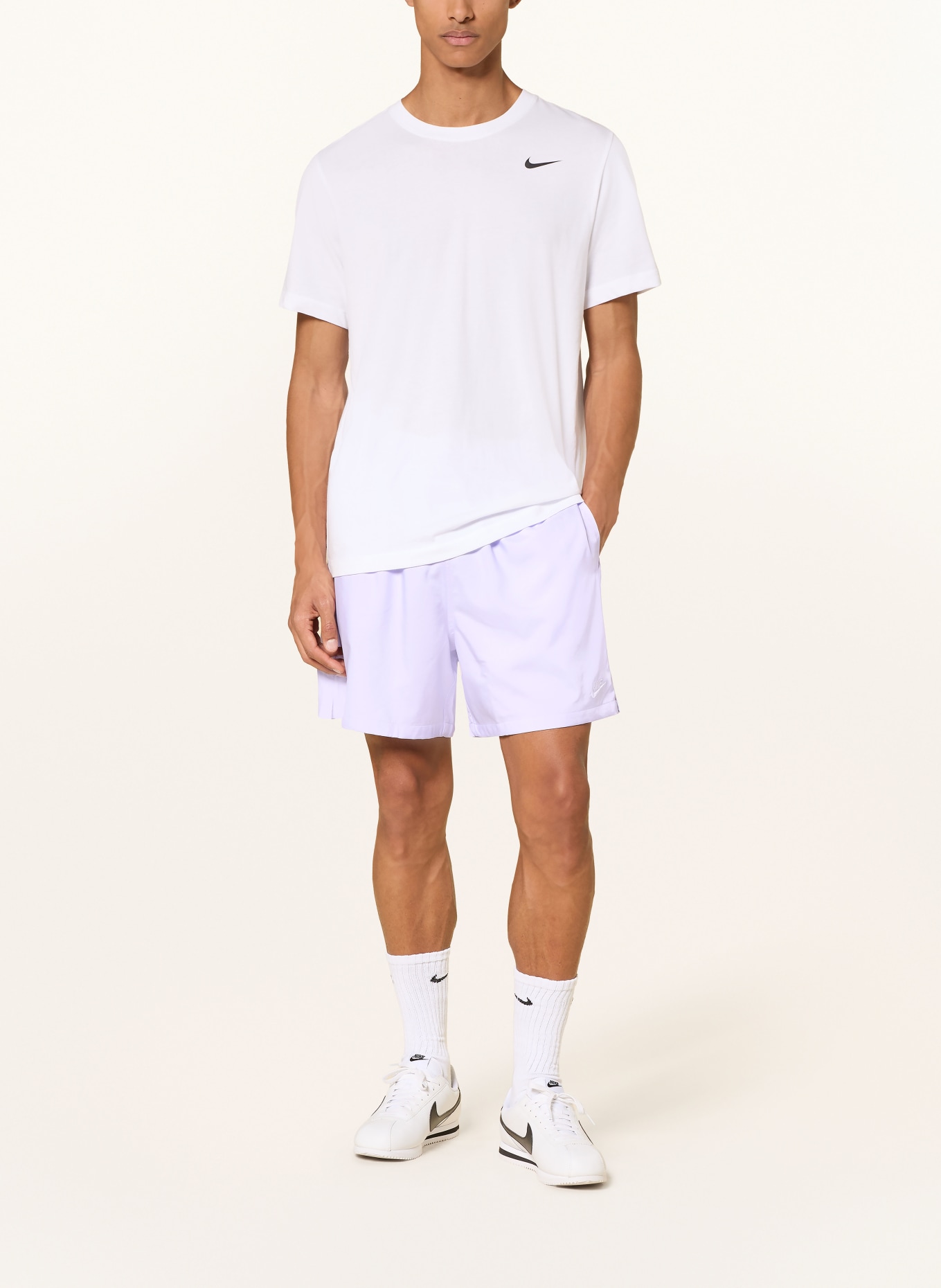 Nike Korte broek CLUB FLOW: LICHTPAARS