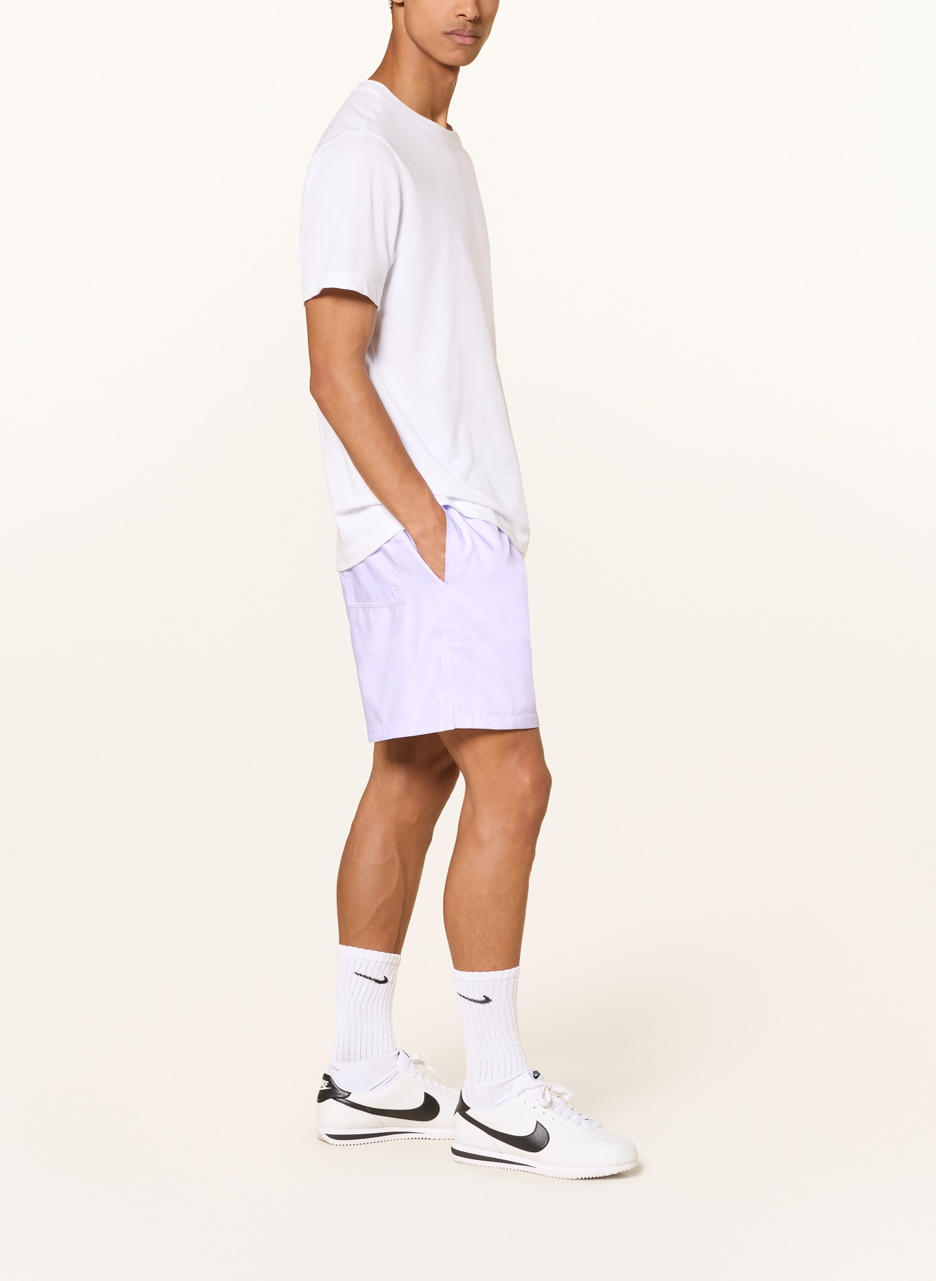 Nike Korte broek CLUB FLOW: LICHTPAARS