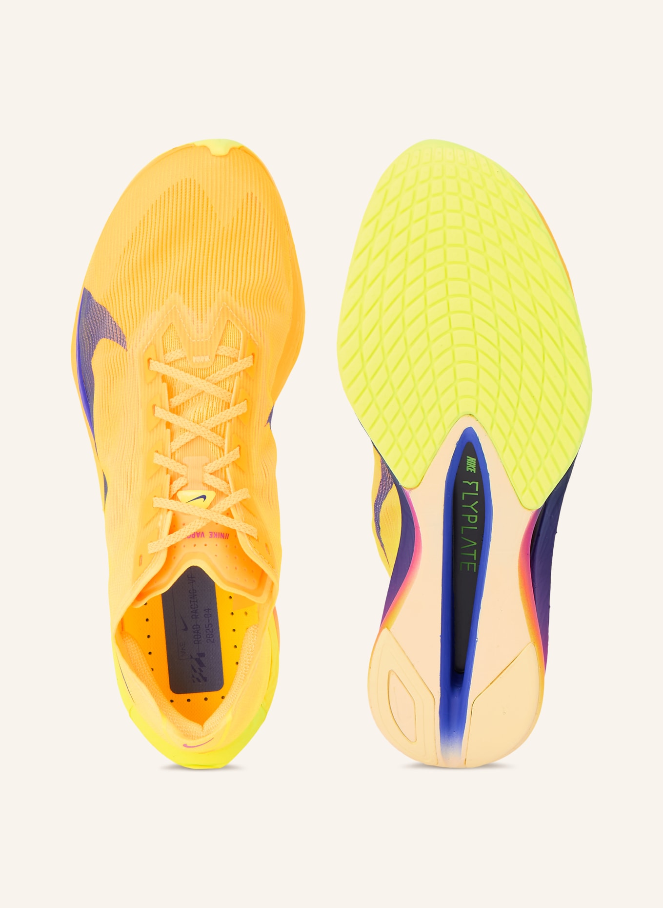 Nike Buty do biegania VAPORFLY 4: CIEMNOŻÓŁTY / JASKRAWY ŻÓŁTY / GRANATOWY