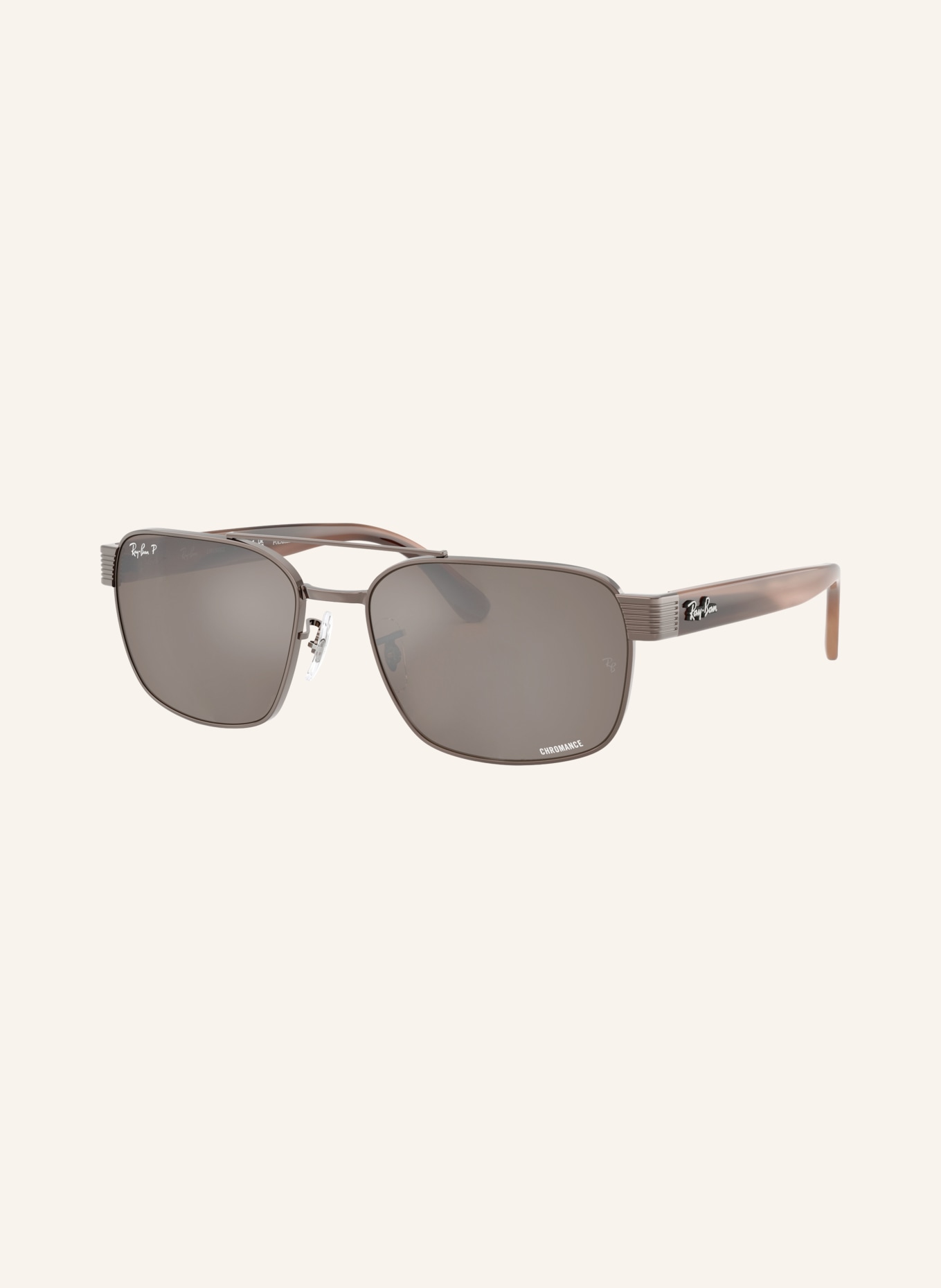 Ray-Ban Zonnebril RB3751CH: BRUIN/ BRUIN GEPOLARISEERD