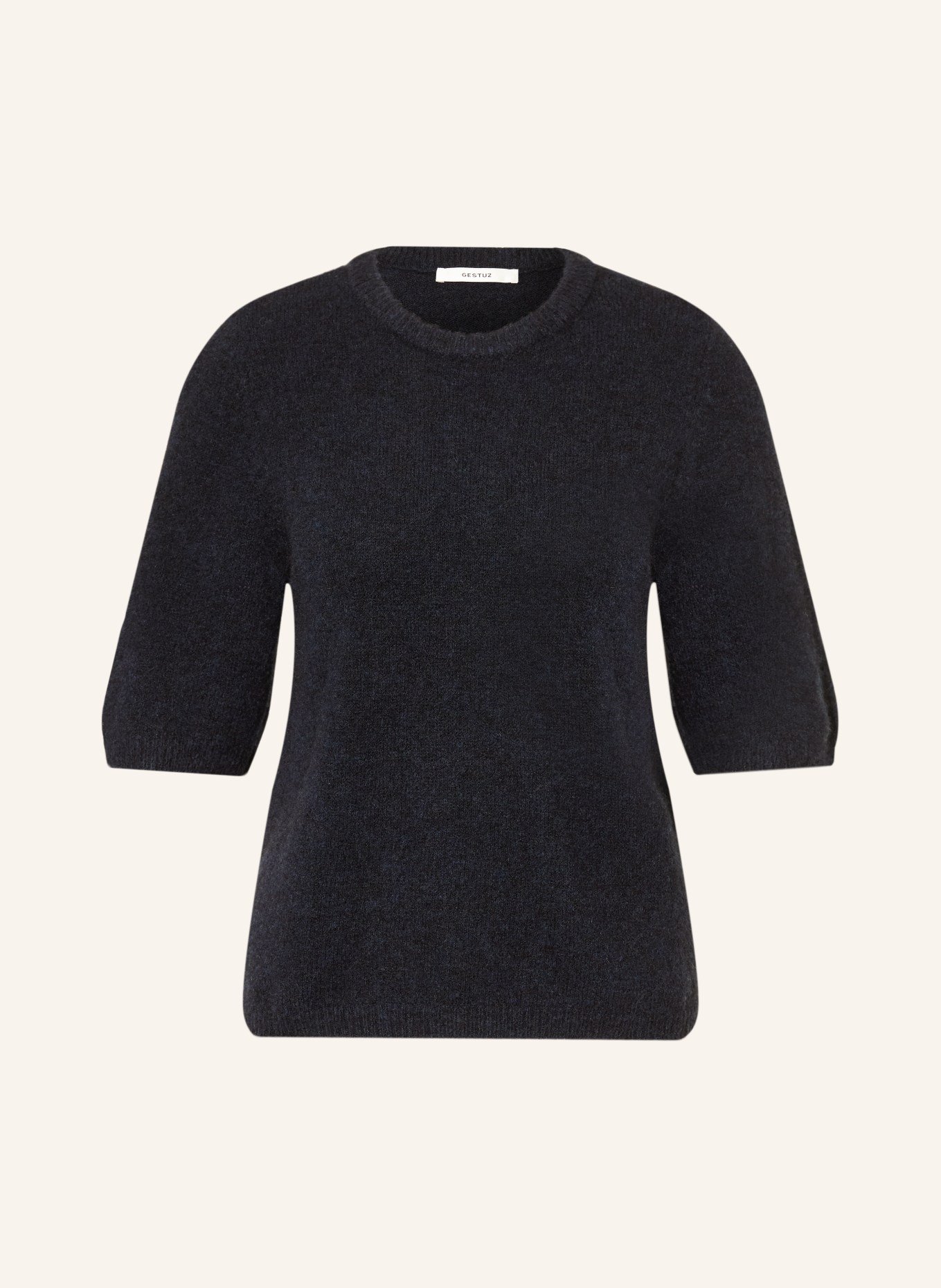 GESTUZ Strickshirt ALPHAGZ mit Alpaka: DUNKELBLAU