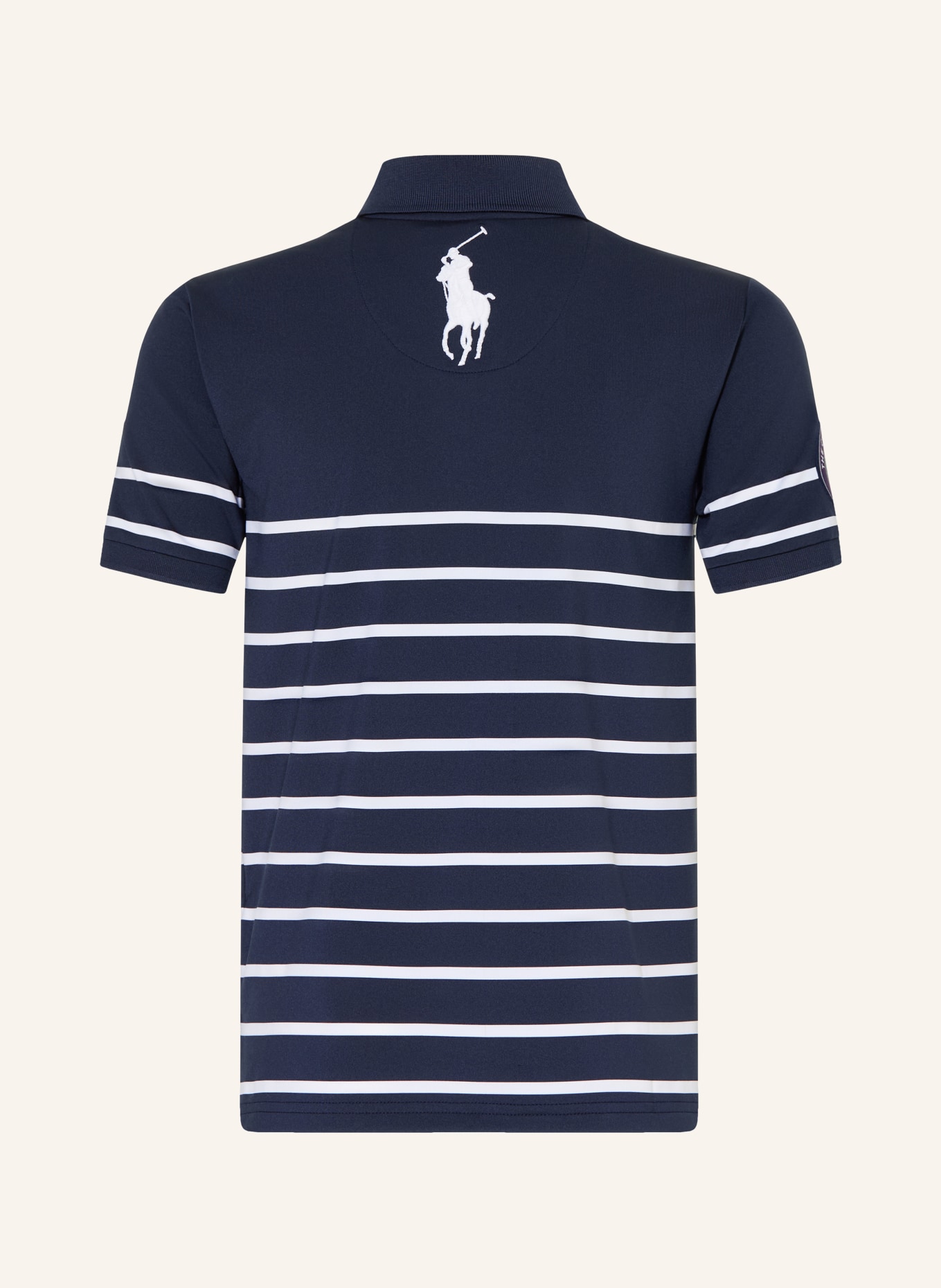 POLO RALPH LAUREN Jersey-Poloshirt: DUNKELBLAU / WEISS