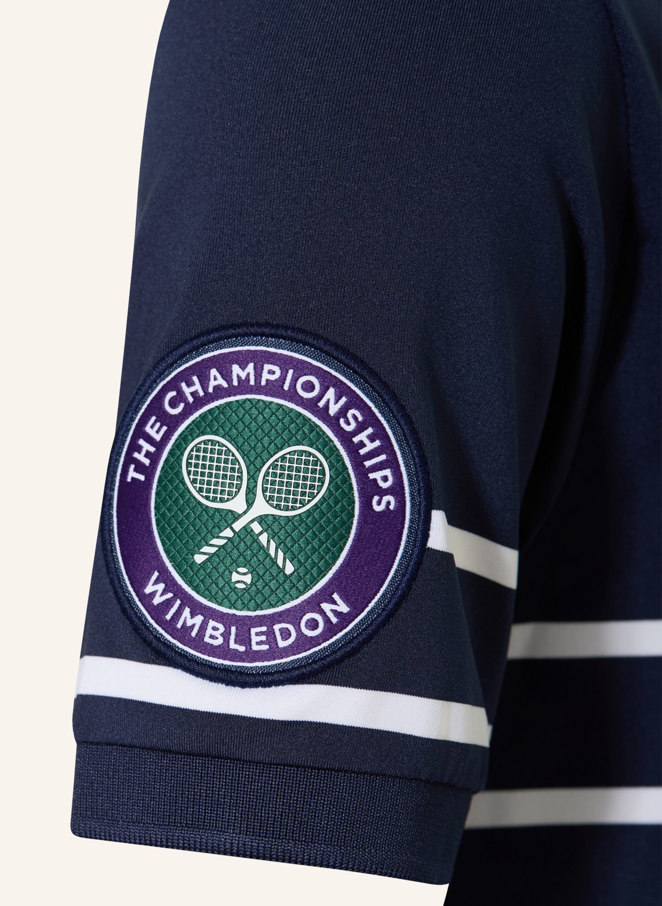 POLO RALPH LAUREN Jersey-Poloshirt: DUNKELBLAU / WEISS