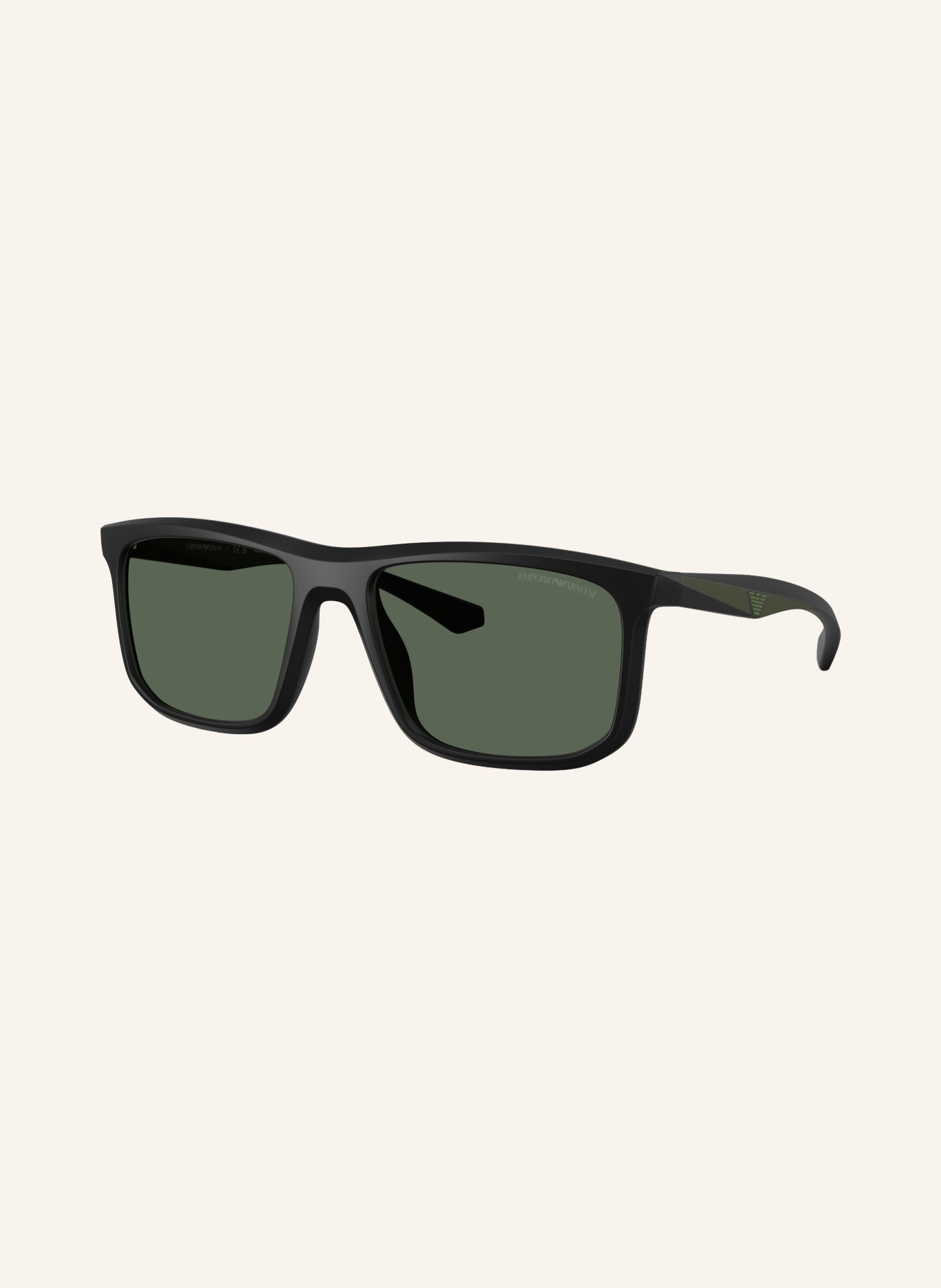 EMPORIO ARMANI Sunglasses EA4234U: MATTE BLACK/ DARK GREEN