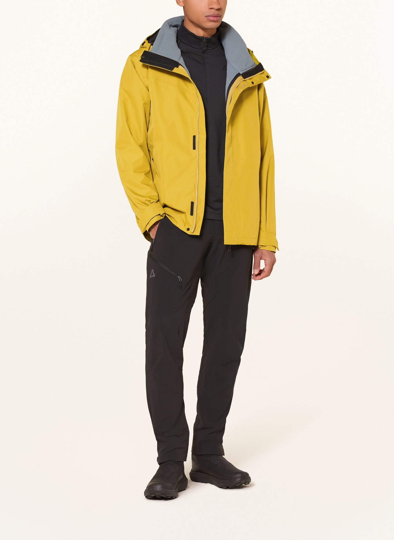 Schöffel 3-in-1-Jacke OKERE: DUNKELGELB / HELLBLAU
