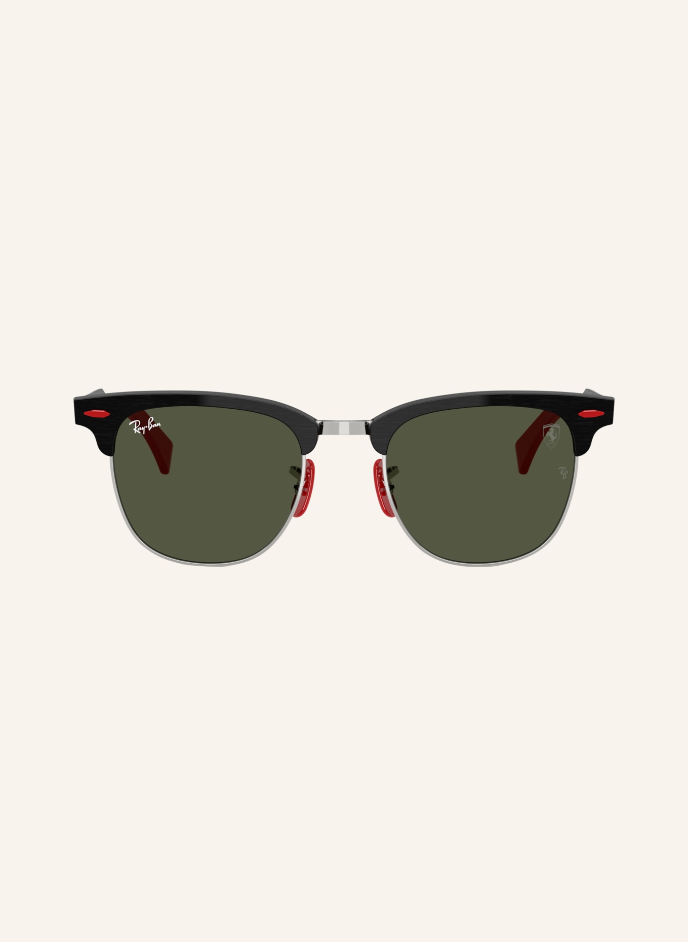Ray-Ban Okulary przeciwsłoneczne RB3807M: CZARNY/ZIELONY