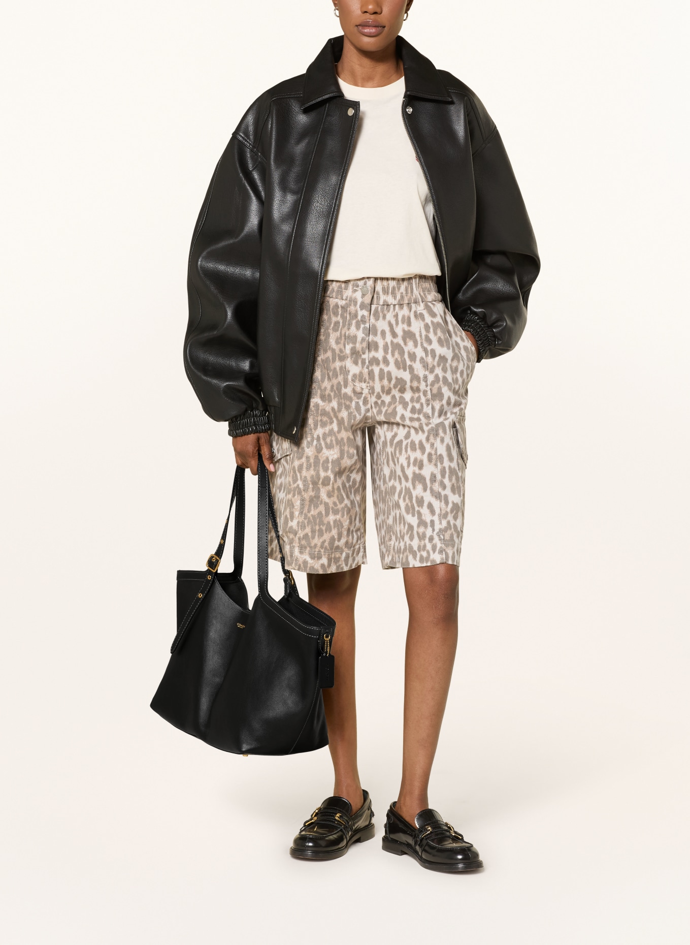 COACH Shopper GRAMERCY: BLACK / GOLD