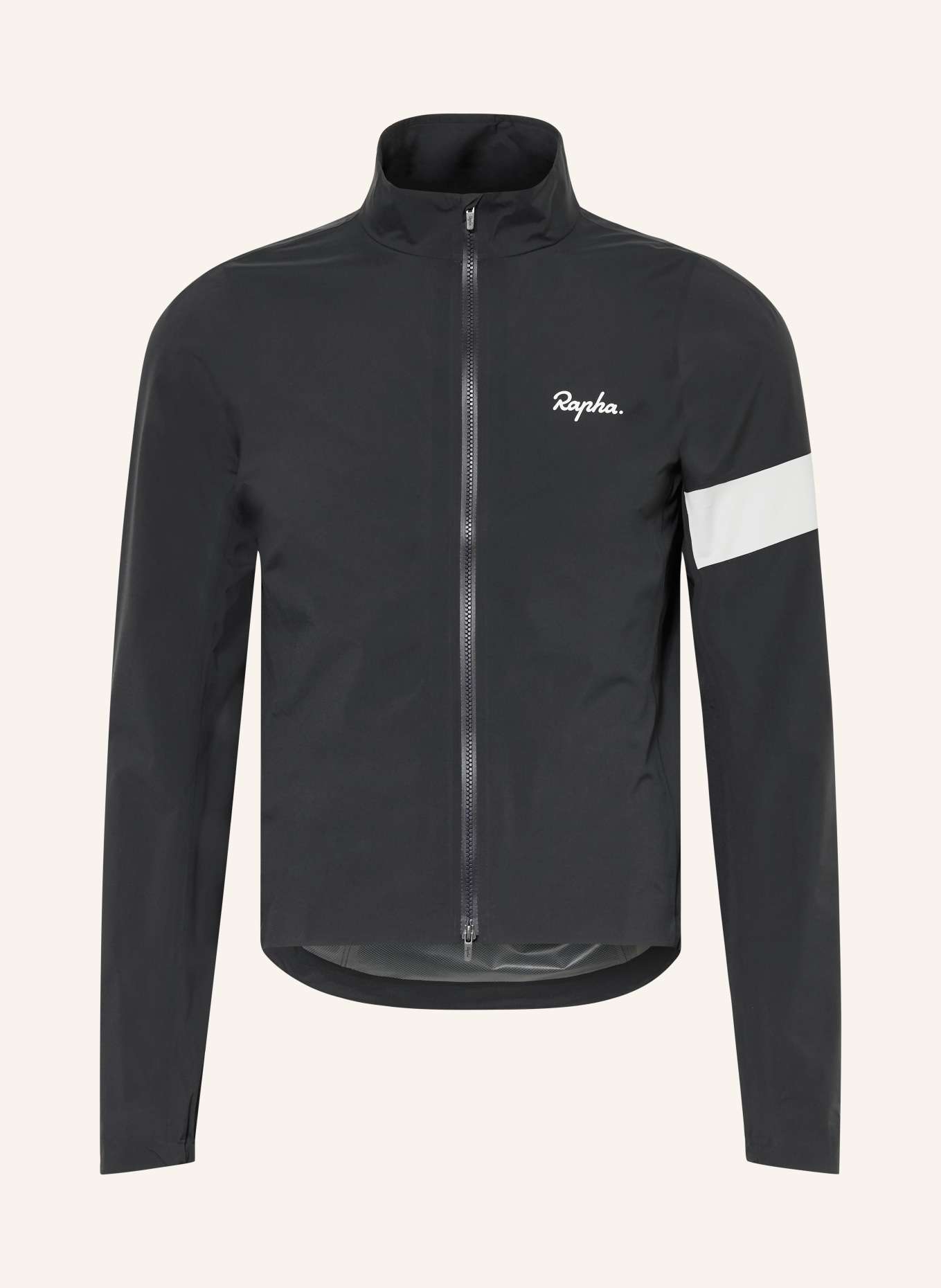 Rapha Cycling jacket CORE RAIN: BLACK / WHITE