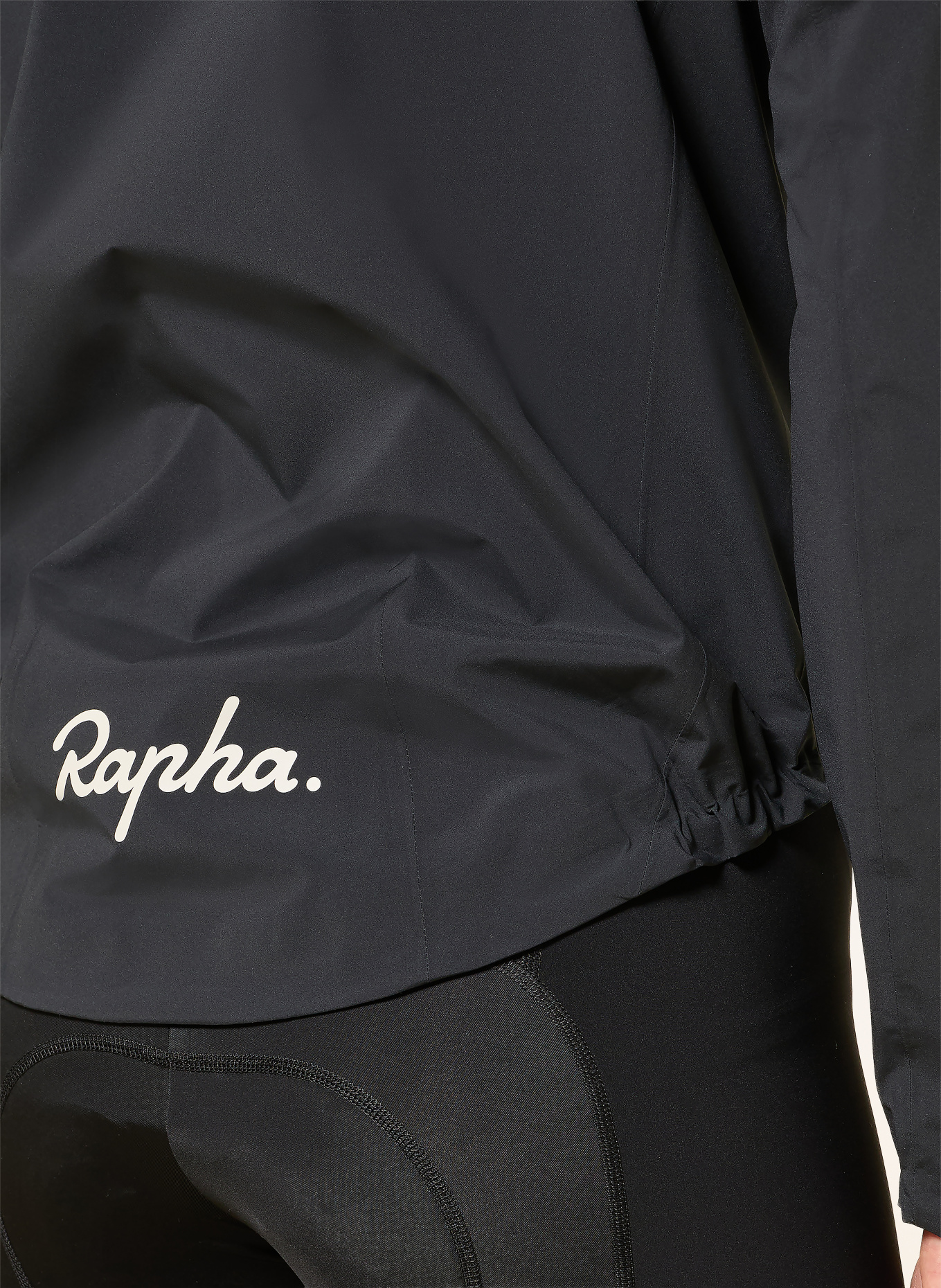 Rapha Cycling jacket CORE RAIN: BLACK / WHITE