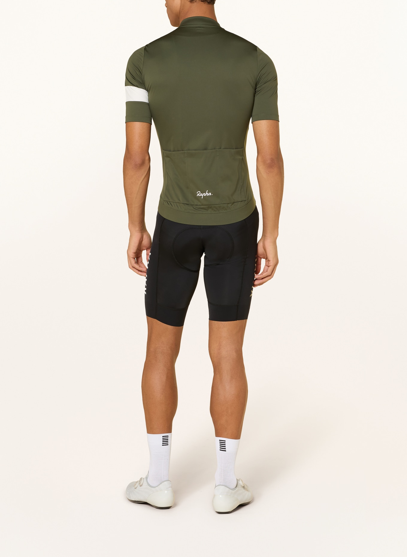 Rapha Cycling jersey CORE: KHAKI / WHITE