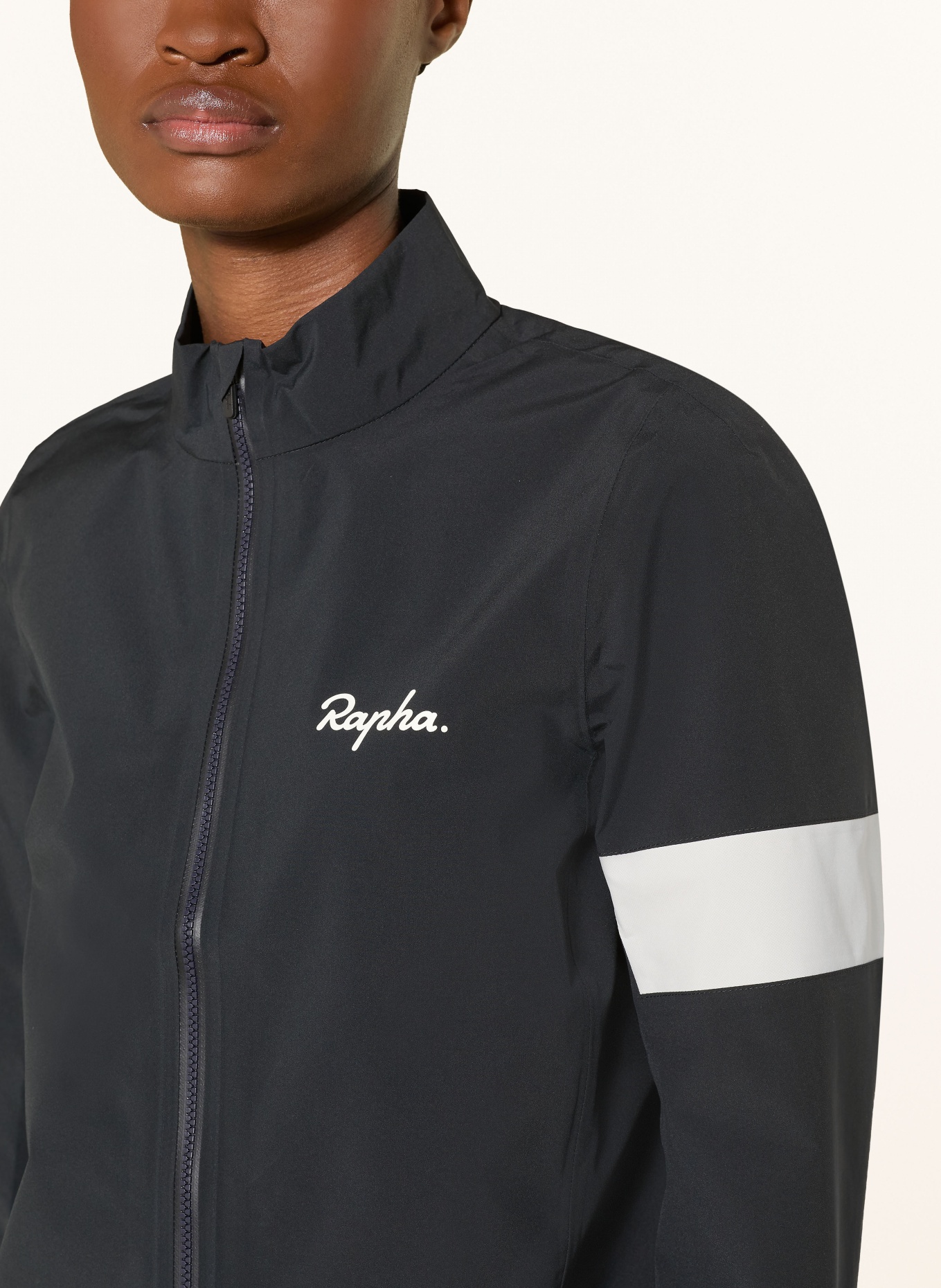 Rapha Radjacke CORE RAIN III: SCHWARZ / WEISS