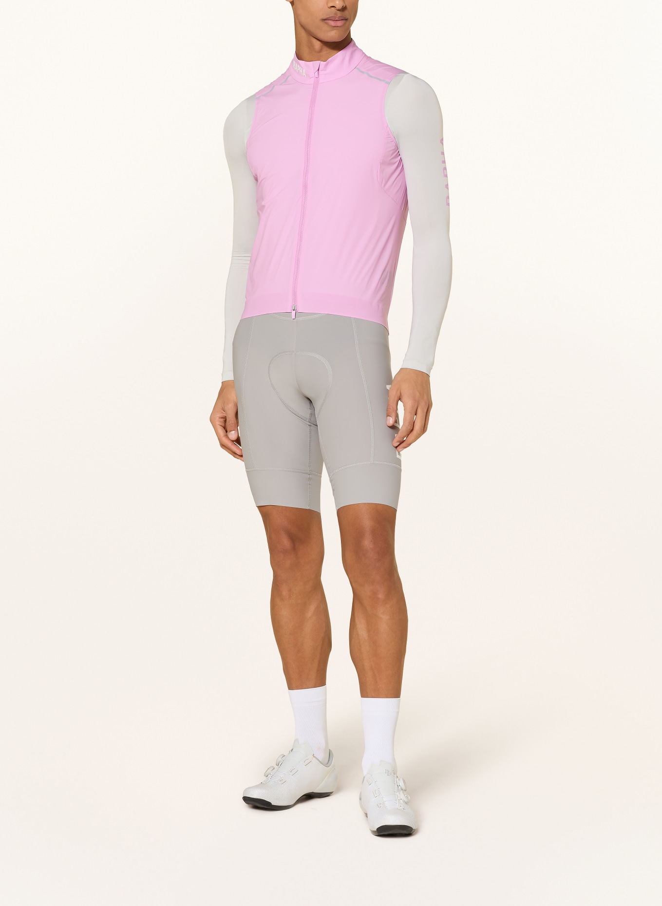 Rapha Fietsvest PRO TEAM GILET II: ROZE / WIT
