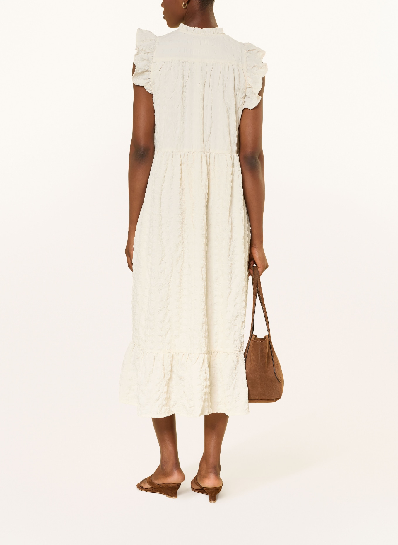 Part Two Robe GIMALINAPW à volants: ÉCRU