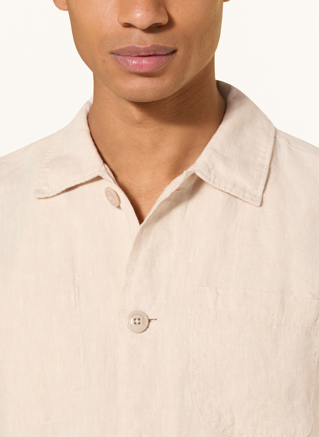 KnowledgeCotton Apparel Survêtement en lin: BEIGE