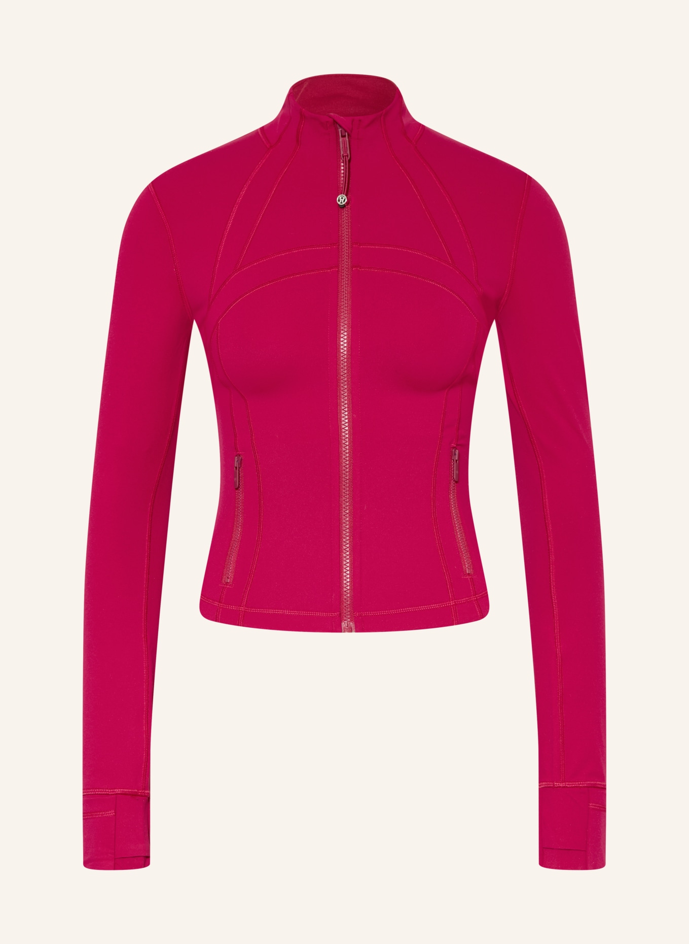 lululemon DEFINE CROPPED yoga jacket: FUCHSIA