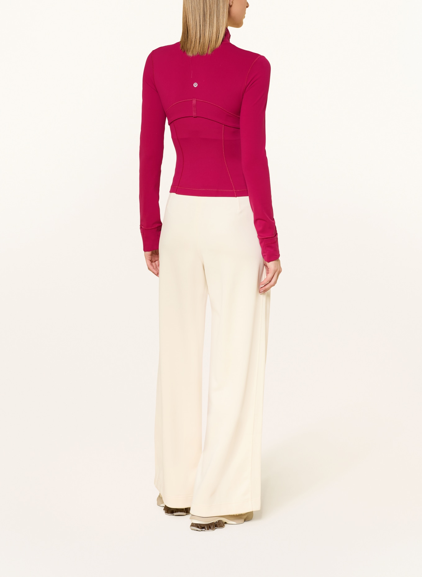 lululemon DEFINE CROPPED yoga jacket: FUCHSIA