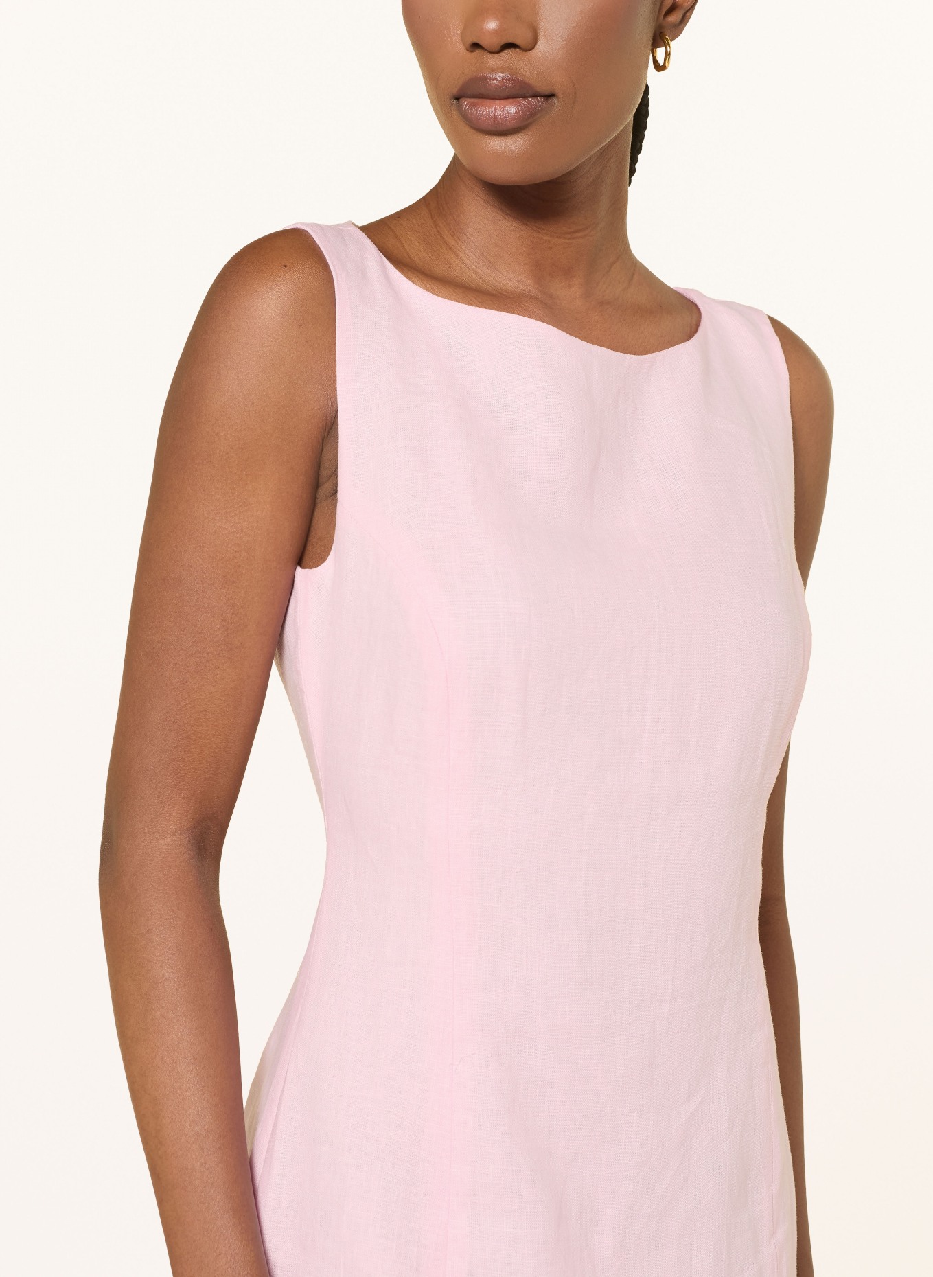 FAITHFULL THE BRAND Sukienka z lnu LYDIE: RÓŻOWY