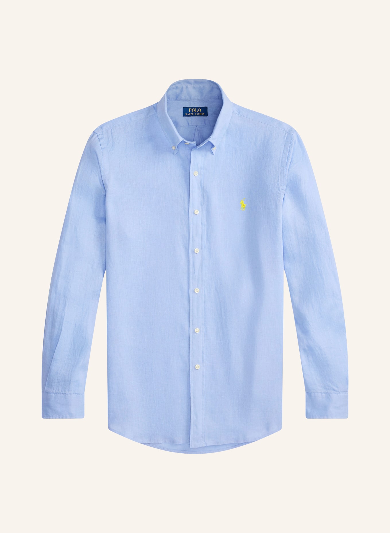 POLO RALPH LAUREN Leinenhemd Slim Fit: HELLBLAU
