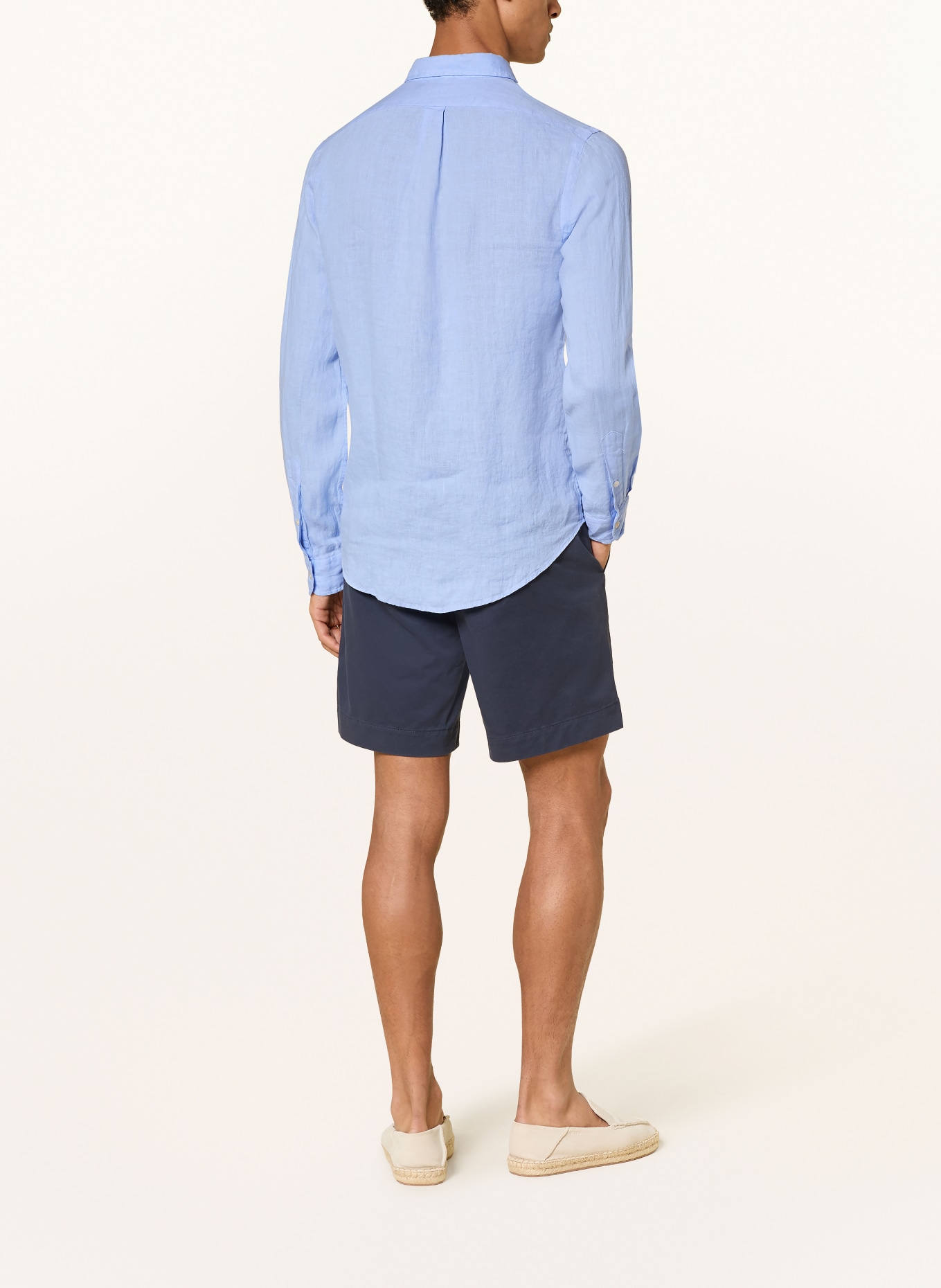 POLO RALPH LAUREN Leinenhemd Slim Fit: HELLBLAU