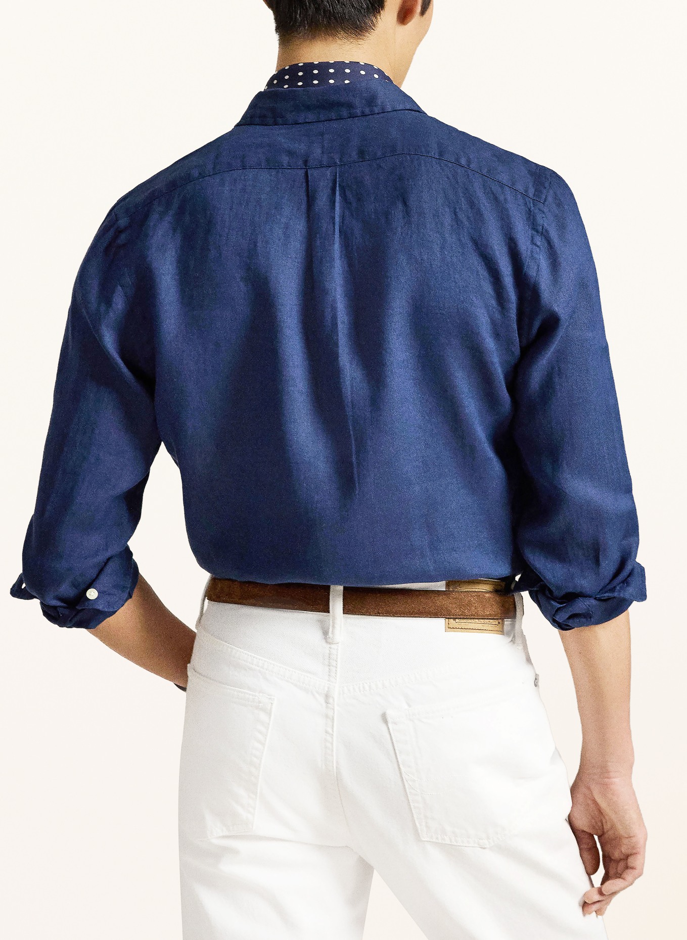 POLO RALPH LAUREN Leinenhemd Slim Fit: DUNKELBLAU