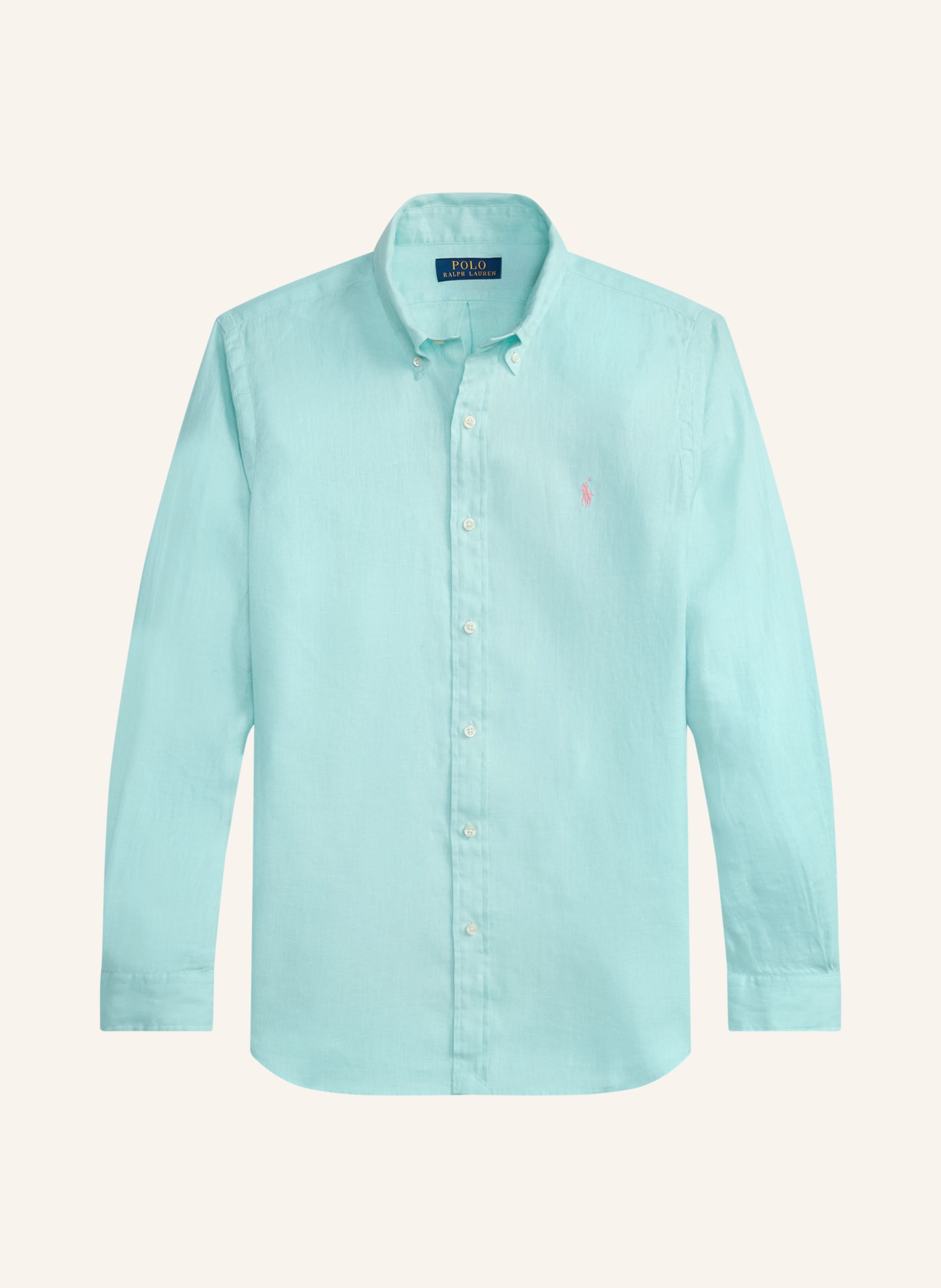 POLO RALPH LAUREN Leinenhemd Slim Fit: MINT