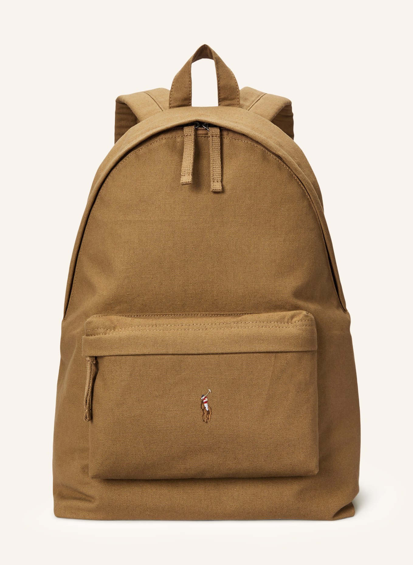 POLO RALPH LAUREN Backpack: KHAKI / SILVER