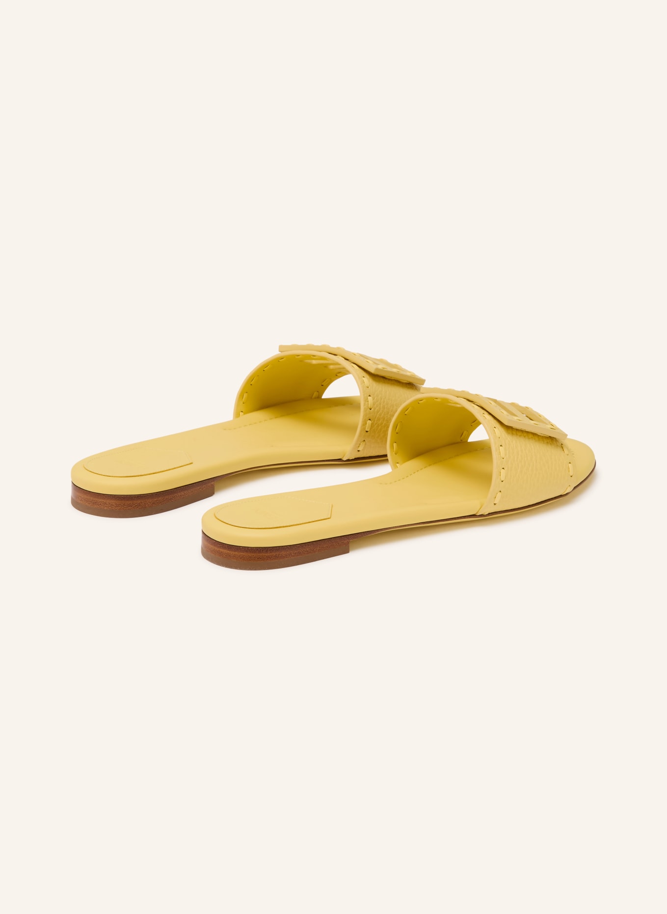 FENDI mules: JAUNE CLAIR