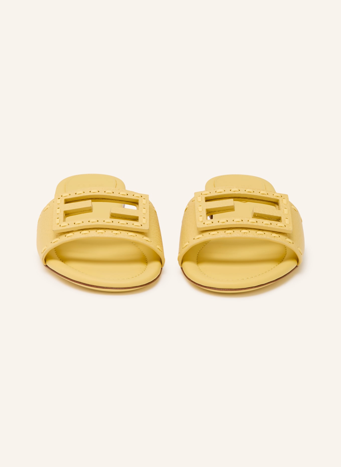 FENDI mules: JAUNE CLAIR