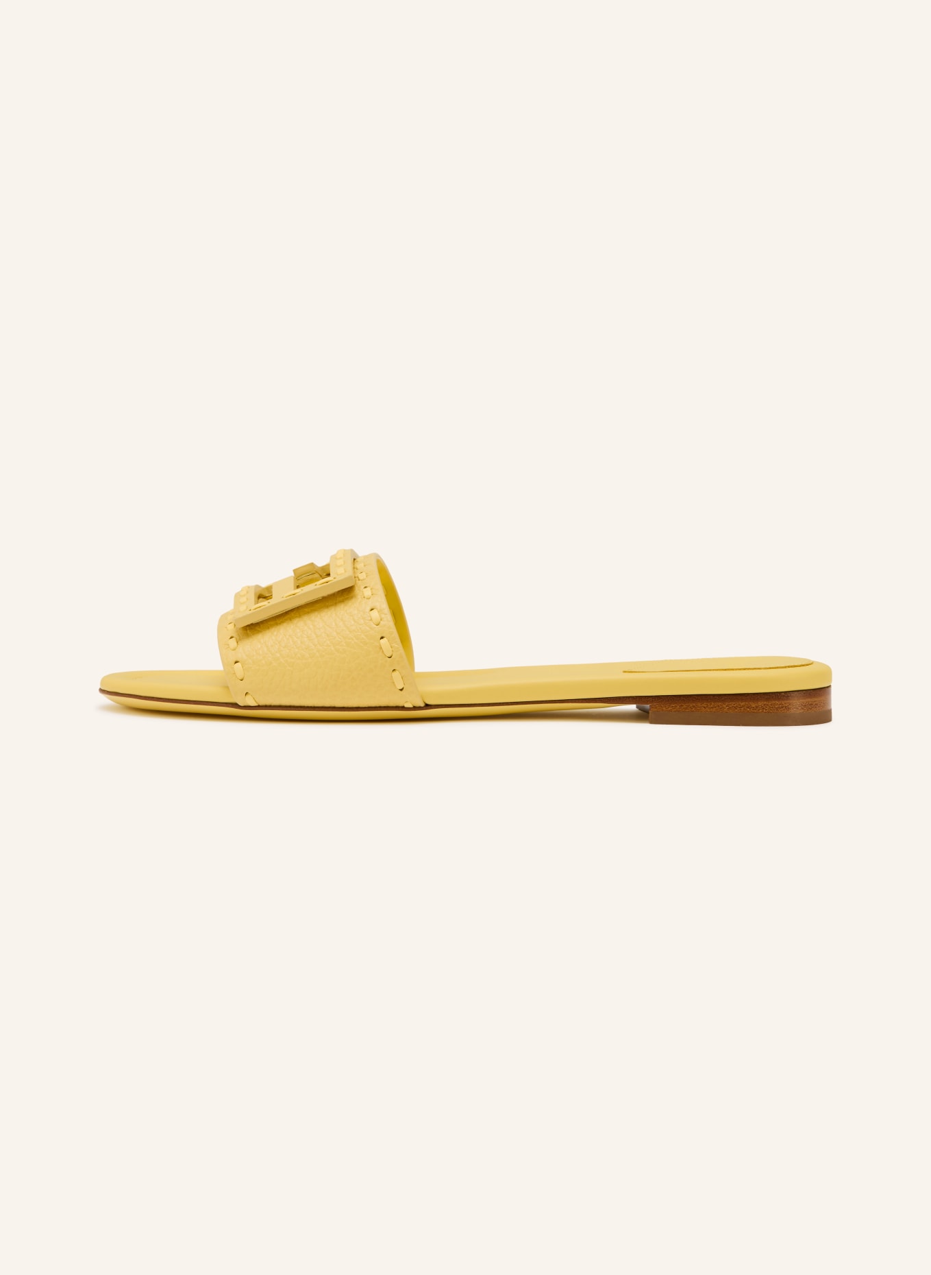 FENDI mules: JAUNE CLAIR
