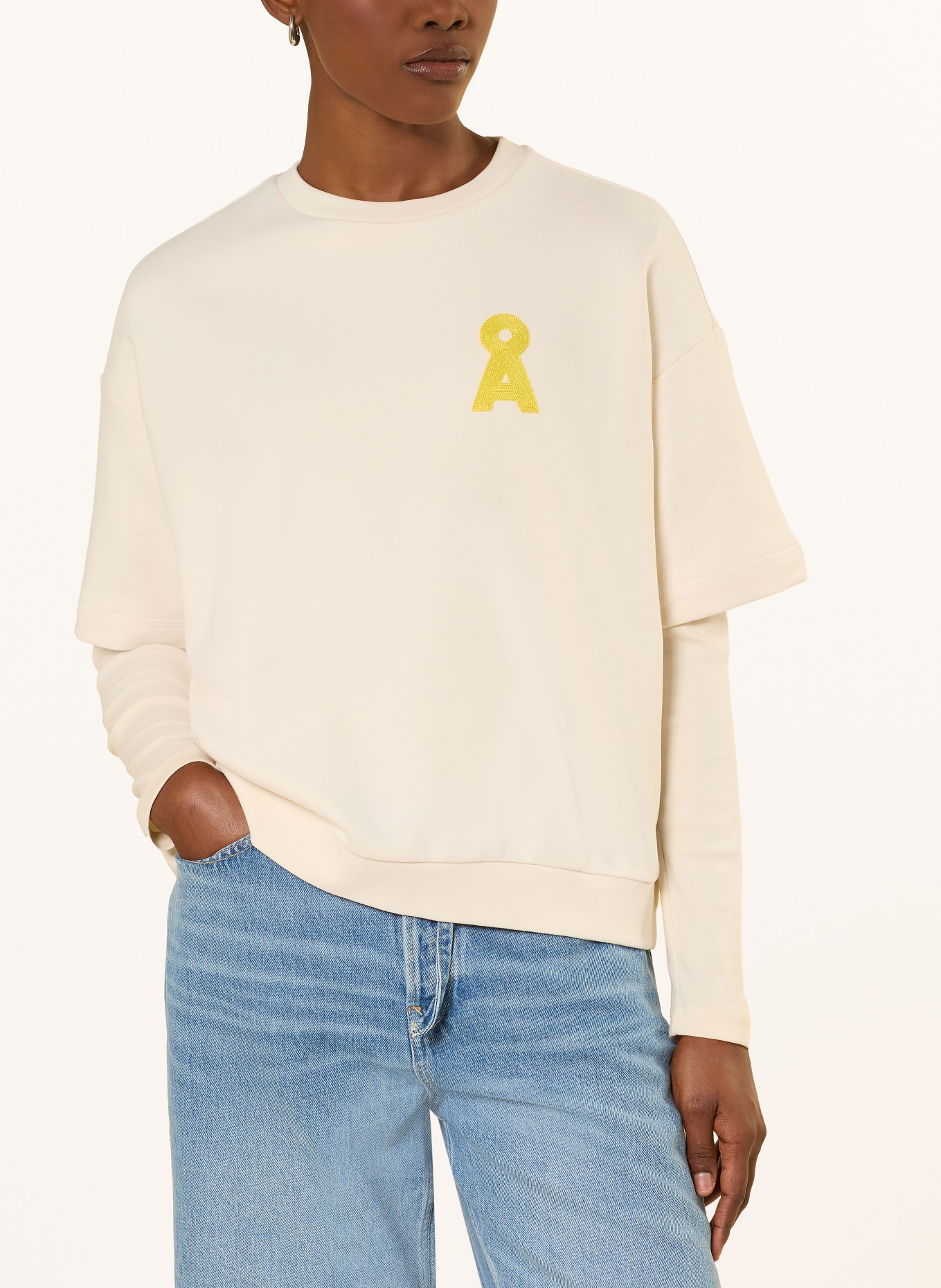 ARMEDANGELS Sweatshirt BAMIKAA: CREAM