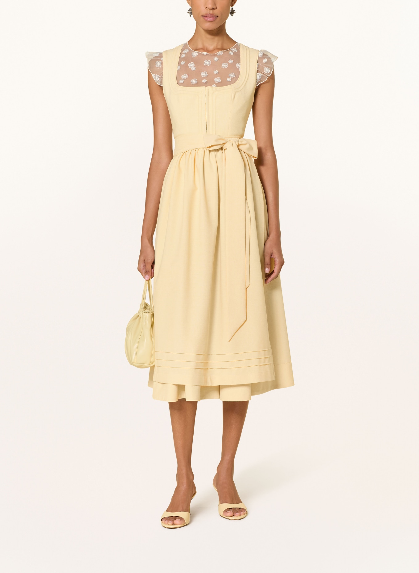 LIMBERRY Dirndl AURELIE: HELLGELB / HELLGELB / WEISS